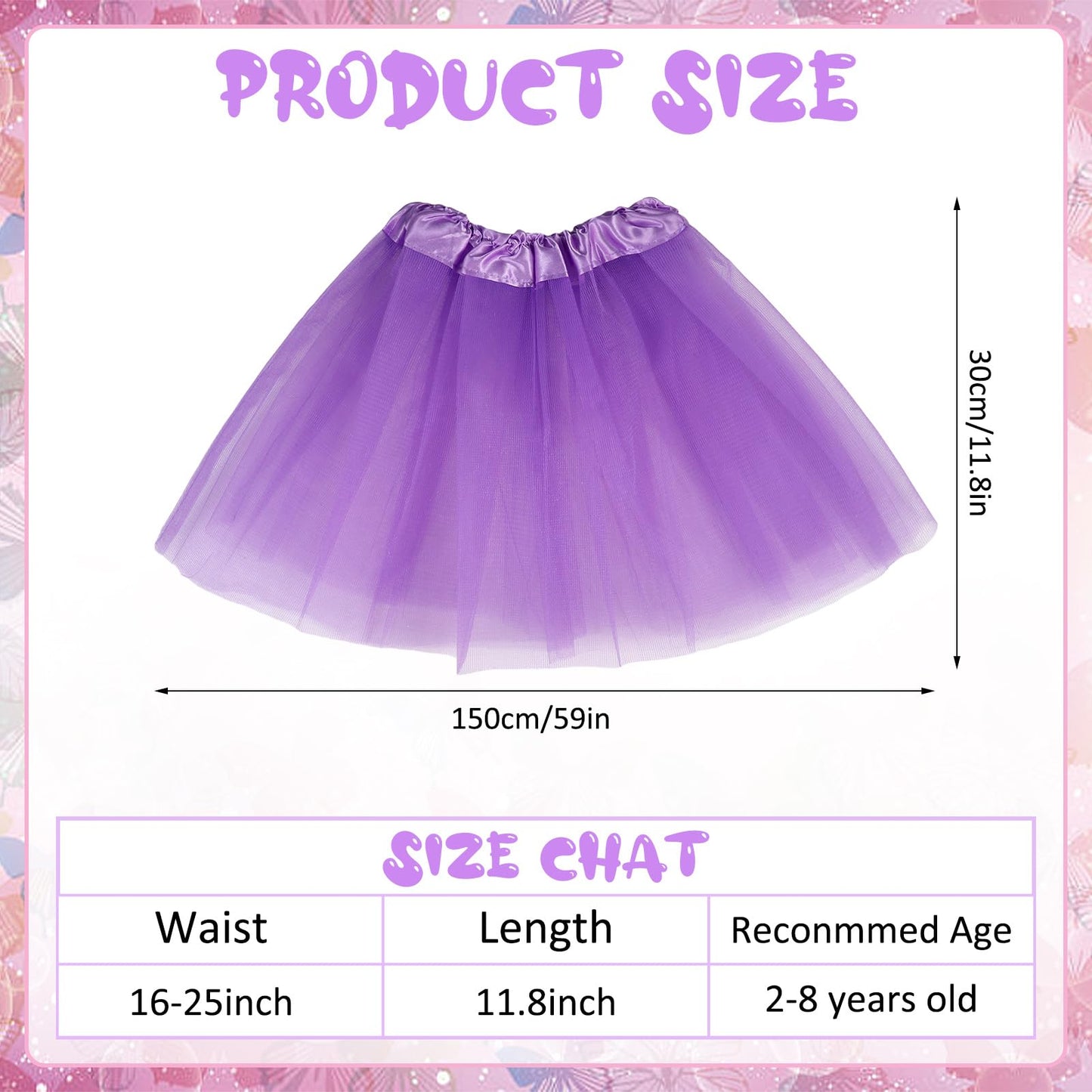 Hoemwarm 18 Pcs Girls Tutu, 3 Layers Multicolor Toddler Tutu Skirt Princess Tutu Dresses for Toddler Girls Bulk, Dance Fluffy Tulle Skirt for Toddler Girls Birthday Party Costume Princess Tutu