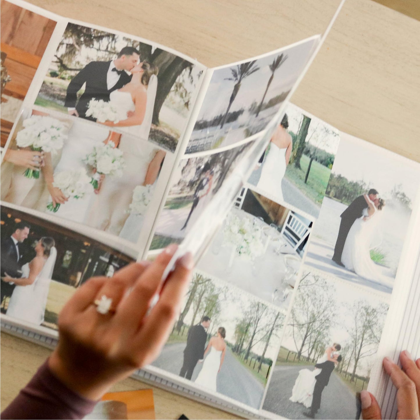 Wedding Photo Album 4x6 Pictures & Custom 2026 Year - Large Picture Scrapbook with 400 Pockets for Horizontal & Vertical Photos - Linen Photo Album Book for Personalized Wedding Day Memory Keepsake