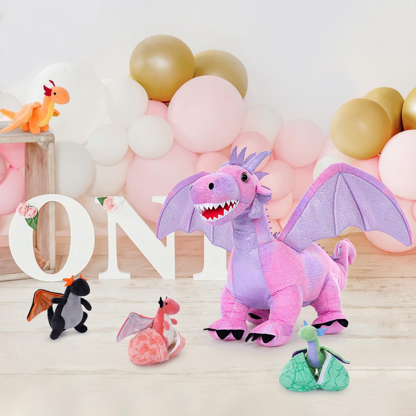 MaoGoLan Pink Dragon Stuffed Animal