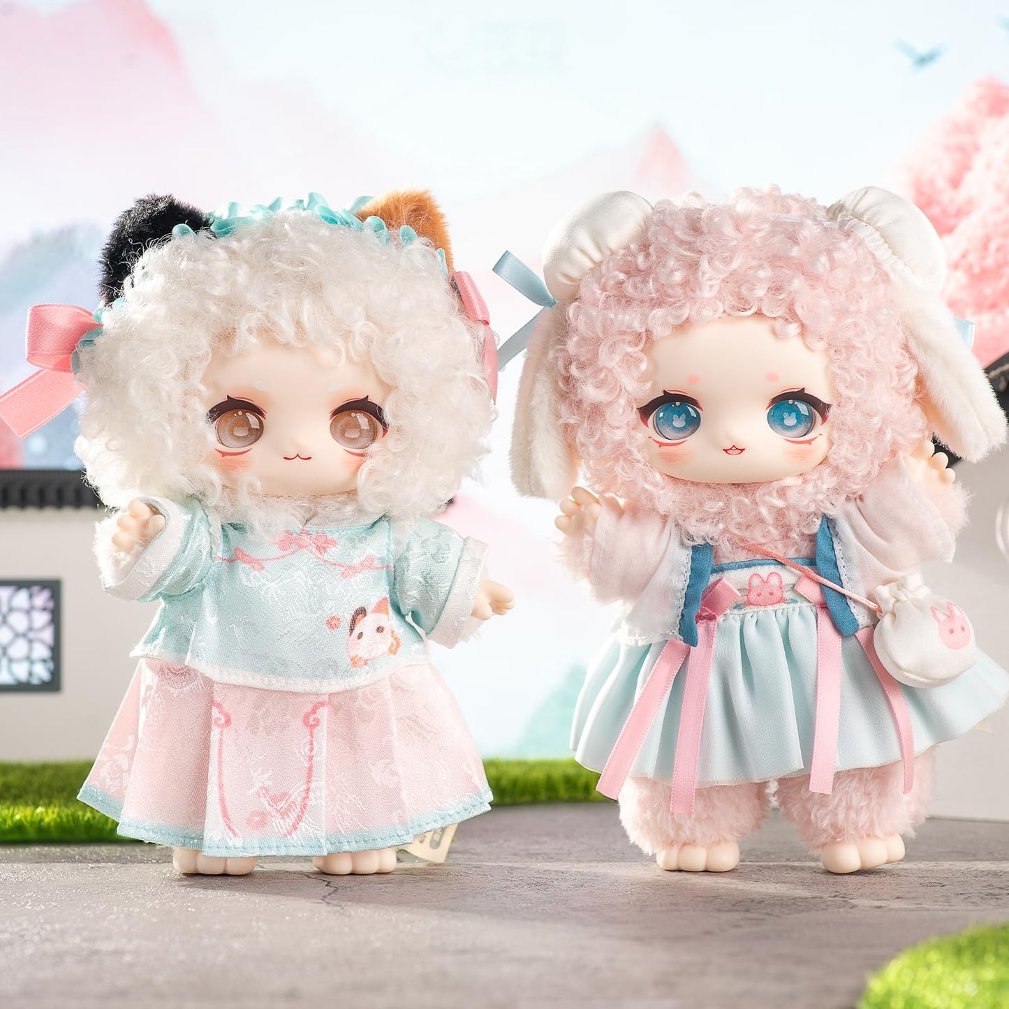 CALEMBOU Plush Doll Blind Box, Nagi Mountain and River Romance Series Mystery Blind Figure, Kawaii 1 of 6 Possible Collectibe Plush Toys Birthday Gifts (Mountain and River Romance Series)