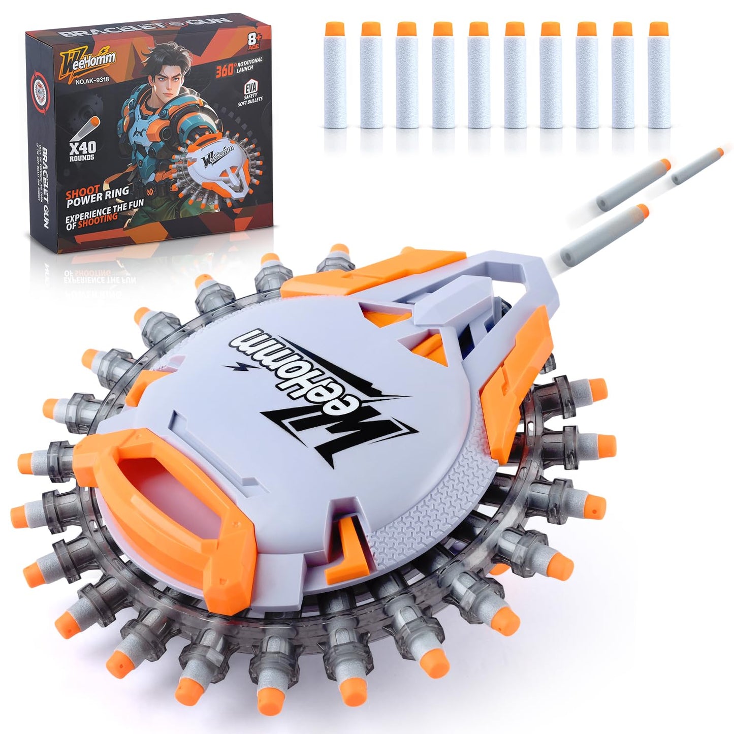 Shooting Game Toys for 6 7 8 9 10 Year Old Boys Sports and Outdoor Games Foam Blaster Toy for Kids 30 Consecutive Throws with