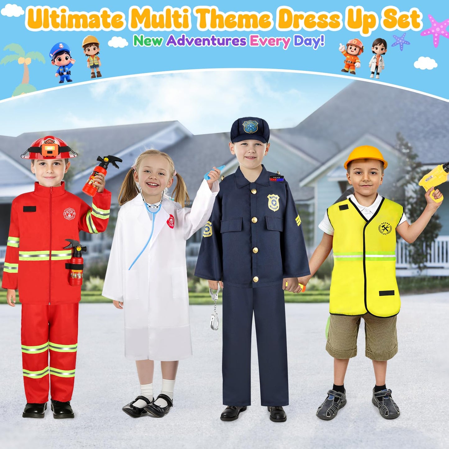 IVENRXIU Role Play Dress Up Clothes Set