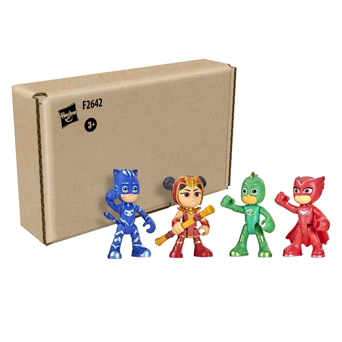 Hasbro PJ Masks Heroes and an Yu Figure Set Preschool Toy, 4 Poseable Action Figures and 1 Accessory for Kids Ages 3 and Up, F2642