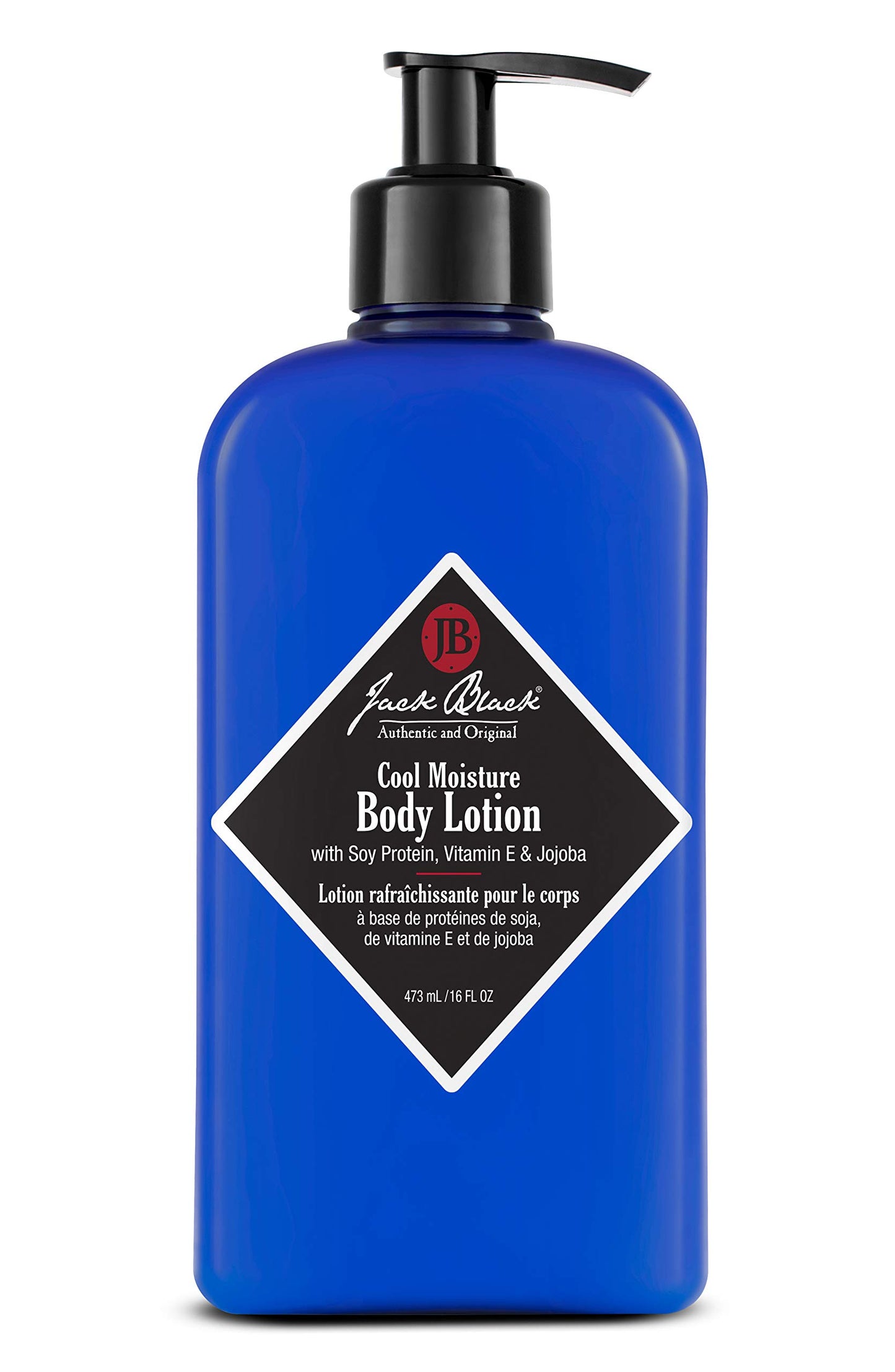 Jack Black Cool Moisture Body Lotion, 16 Fl. Oz. – Soy Protein, Vitamin E & Jojoba – Clean & Fresh Scent, Body Lotion for Dry Skin, Body Moisturizer, Body Cream for Men & Women