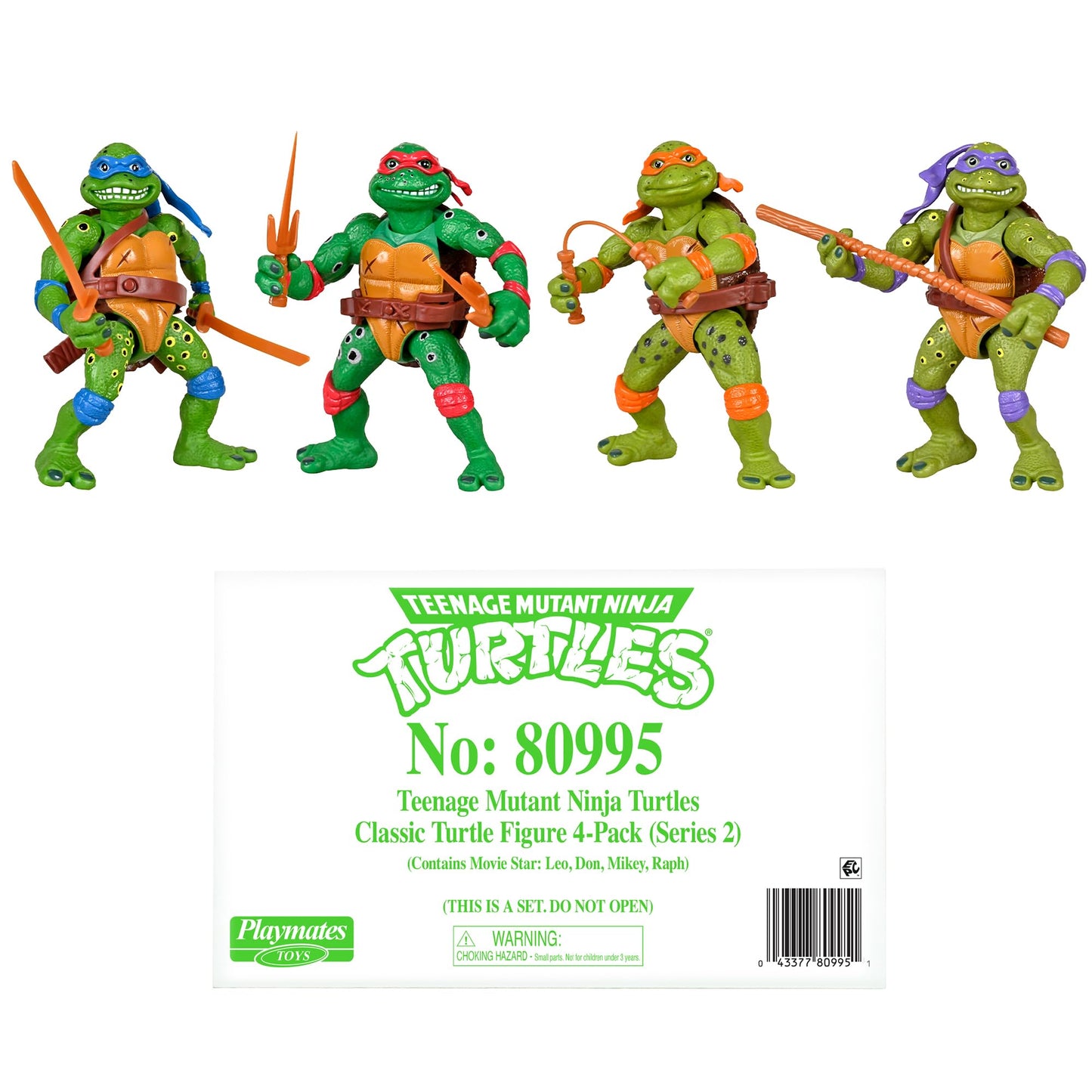 Teenage Mutant Ninja Turtles Micro Mutant TMNT Classic Movie Star Soft Bundle