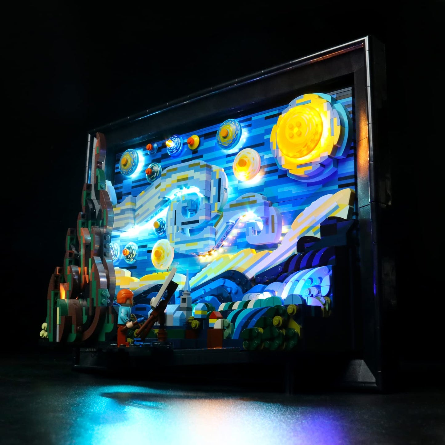 BRICKSHINING - LED lighting compatible with Lego Vincent Van Gogh - The Starry Night 21333, light kit compatible with Lego 21333, which gives light to the model, does not include the model set (RC)