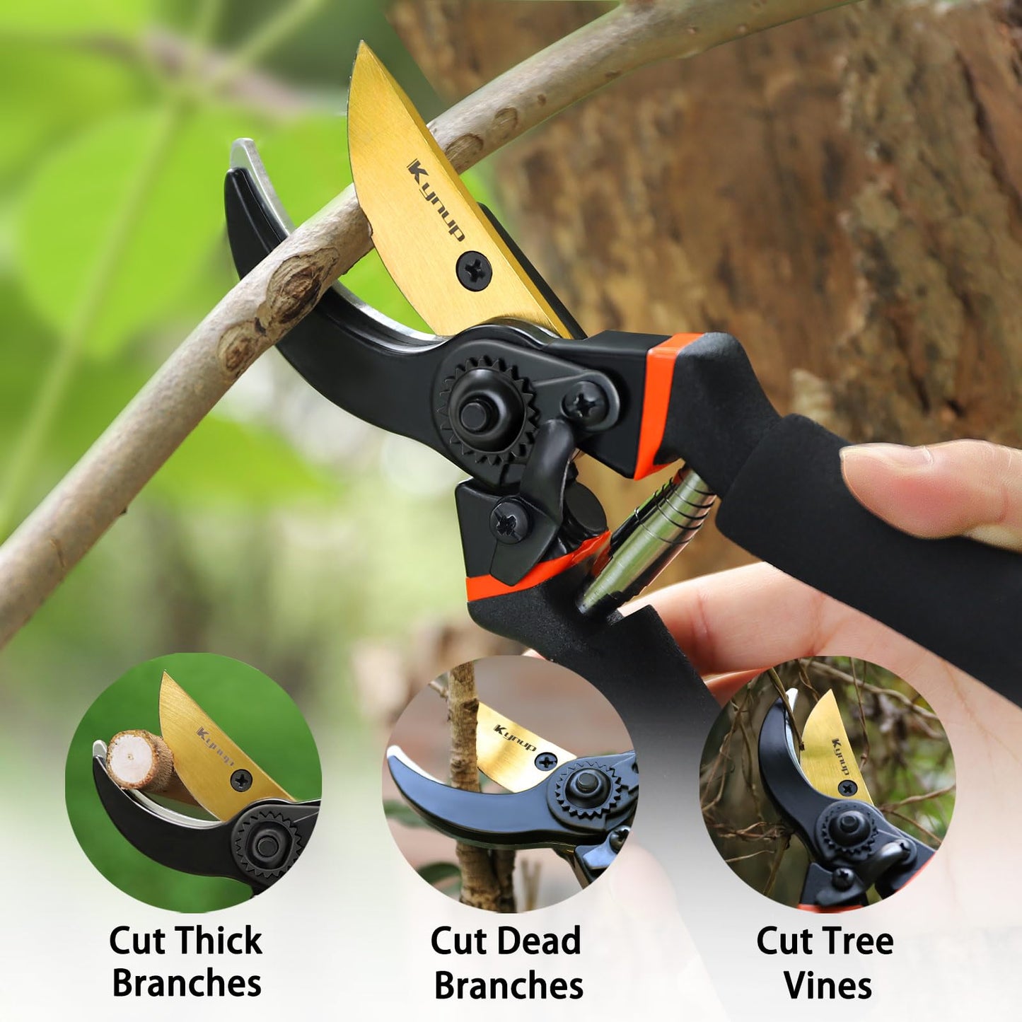 Kynup Garden Shears Pruning Shears Gardening Tools Garden Scissors Stainless Steel