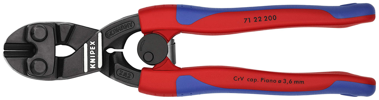 KNIPEX Tools 71 22 200 SBA Angled CoBolt Cutters, 8-Inch