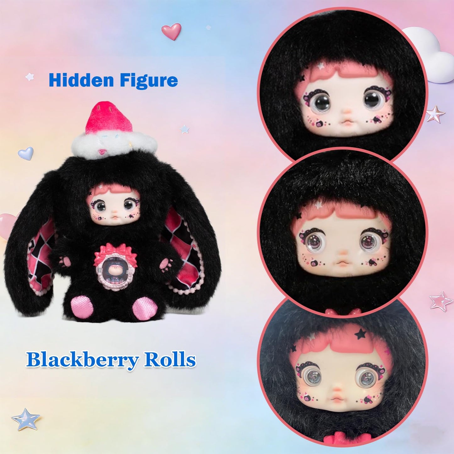 Waicommen A bite of Sweetheart Series Blind Plush Box, 1PC (1 of 7 Possible Styles), 6 Regular Figure and 1 Hidden Figure, for 15 Years Old and Up Collection, (Pack of 1)