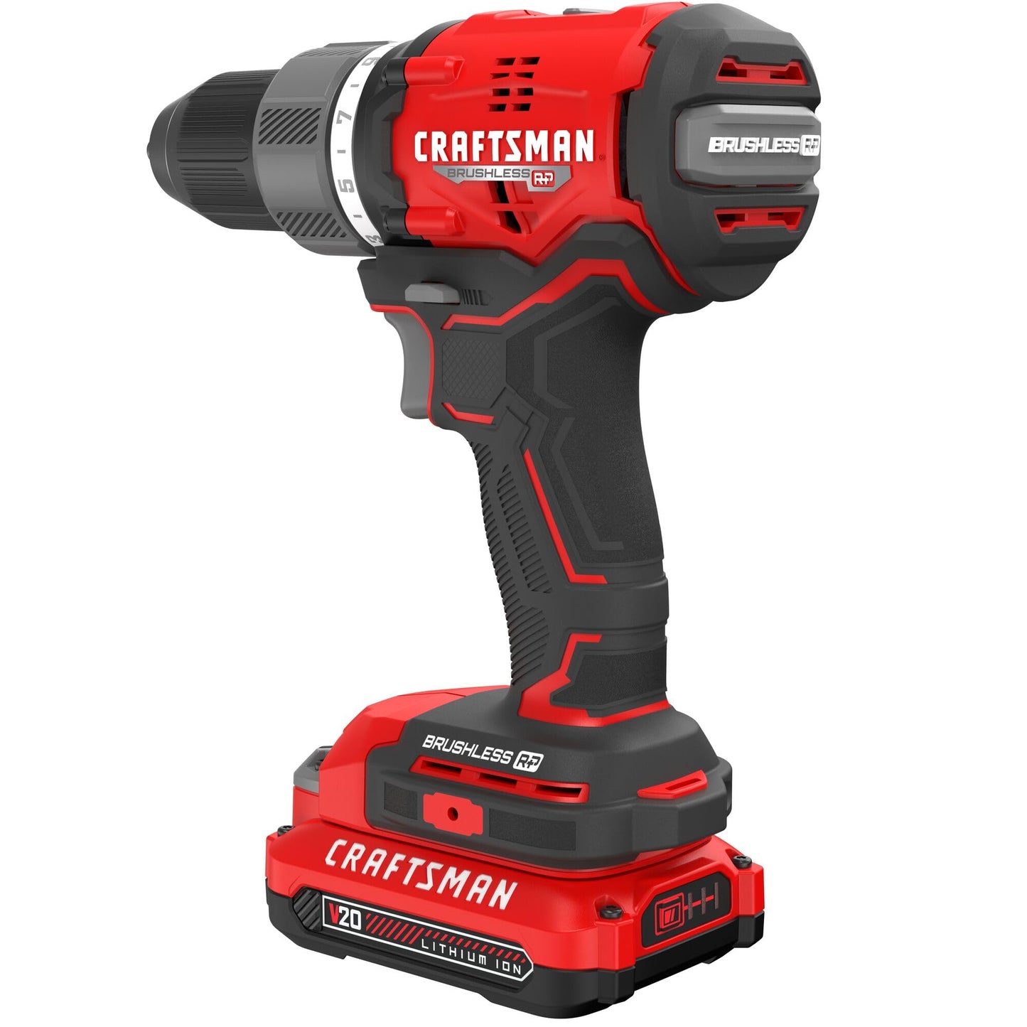 CRAFTSMAN V20 1/2 Inch Cordless Drill/Driver Kit with 1 Battery and Charger (CMCD713C1)