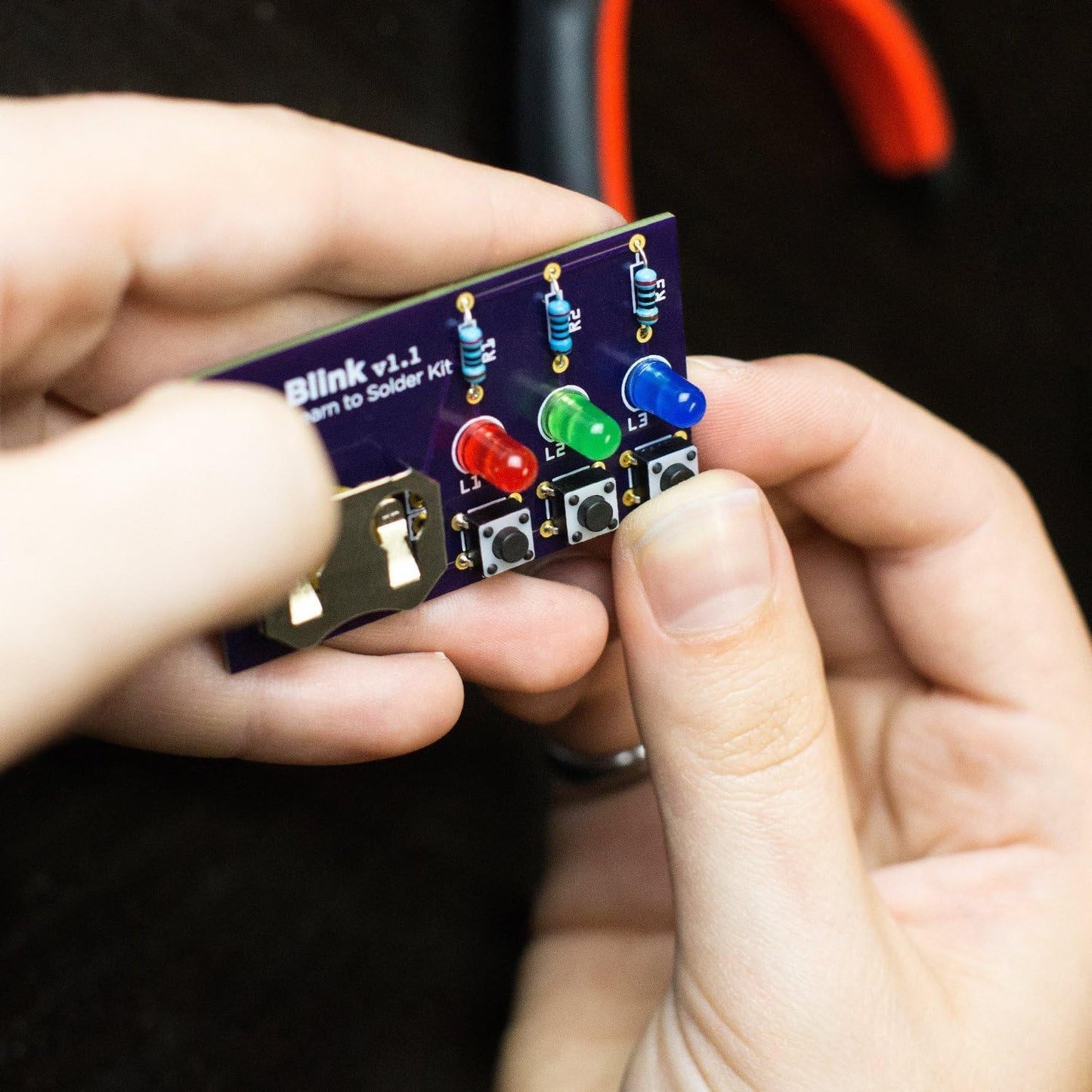 Learn to Solder Kits Blink LED, Bulk Educator Pack | DIY Soldering Kit for Beginners | Electronics Projects for Students & STEM Classes | Science Project Electronic Light Circuit Boards
