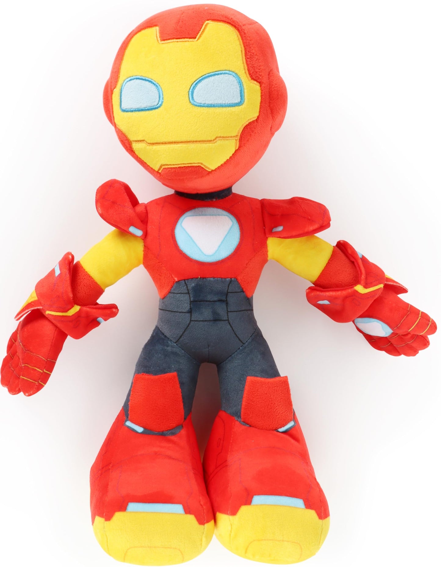 Jay Franco Marvel Kids Plush Pillow Buddy - Ultra-Soft Stuffed Plushie & Cozy Pillow, Official Licensed Product, Red - Iron Man and His Awesome Friends, 16.5 Inches