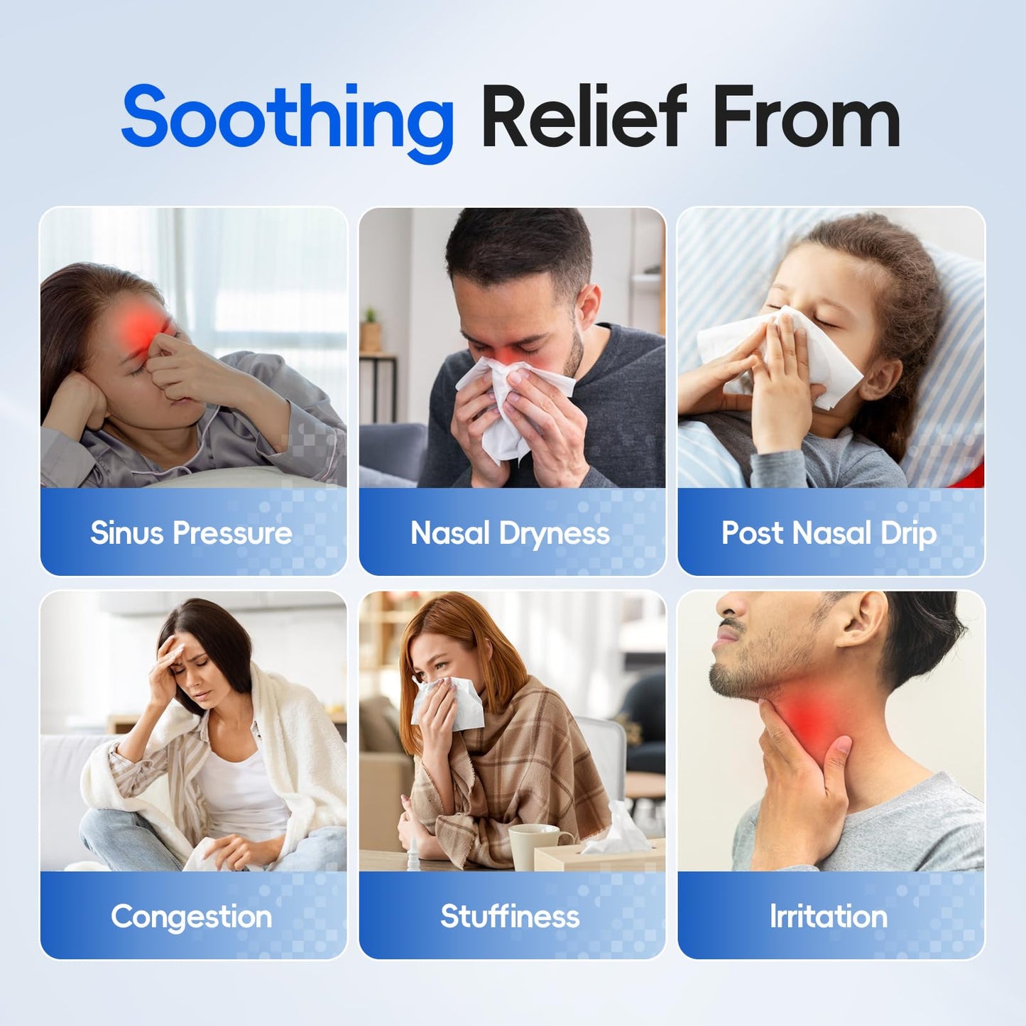 Medcodes Nasal Irrigation System, Cordless Pulsating Sinus Rinse Bottle, Nasal Rinse Machine for Sinus Relief & Nasal Care, Electric Neti Pot Nose Cleaner with 30 Salt Pods Nasal Wash Kit