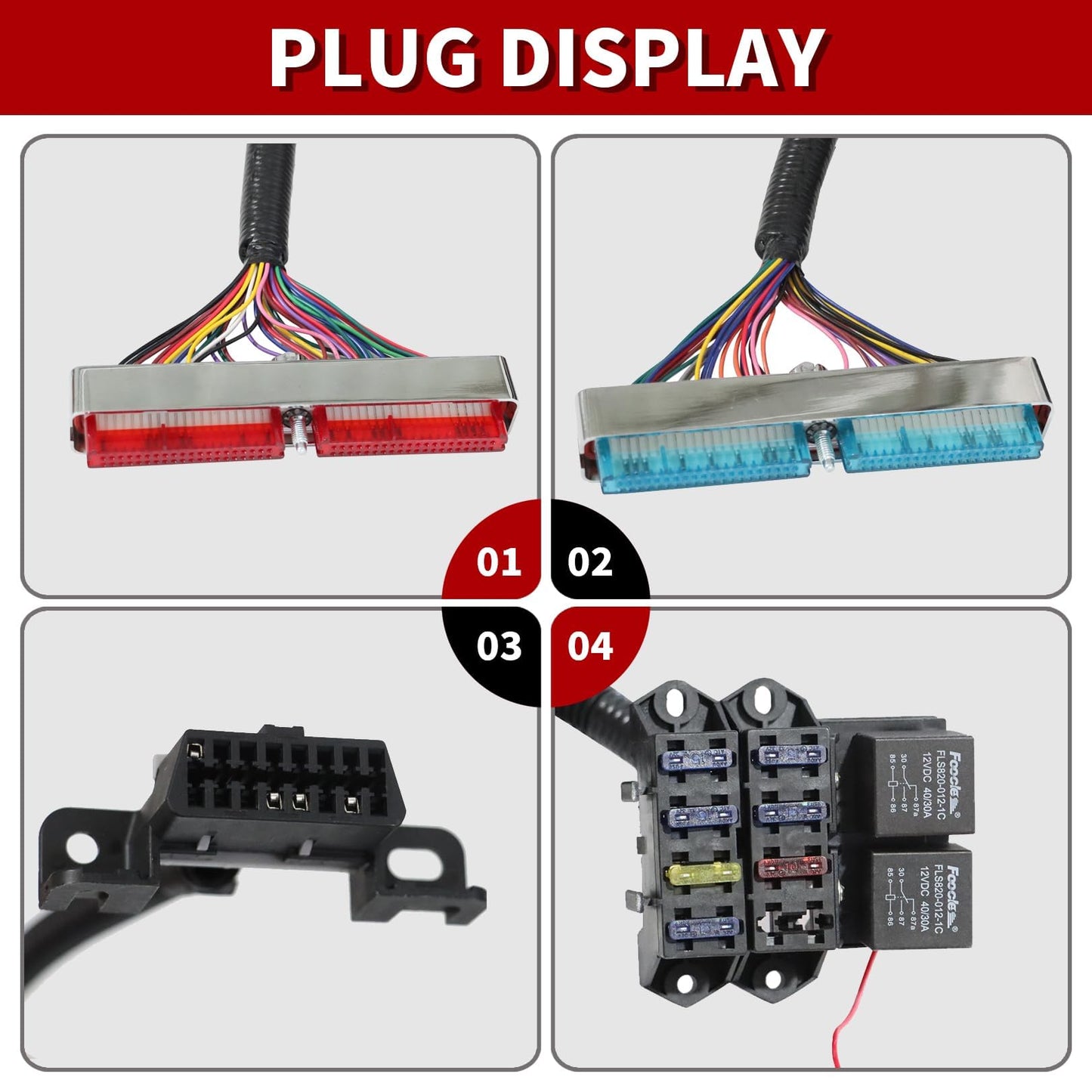 Nakkaa 4L80E Stand Alone Wiring Harness Compatible with DBC LS1 1997-2006 w/ 4L80E 4.8L 5.3L 6.0L Vortec Engines Drive by Cable Throttle Body