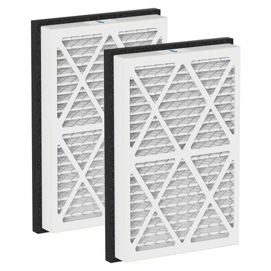20x30x3 MERV 13 Pleated Air Filters Replacement Compatible with Zephyr VGF Series 20x30x3 Whole Home Return Air Grille Filter,White 2 Pack