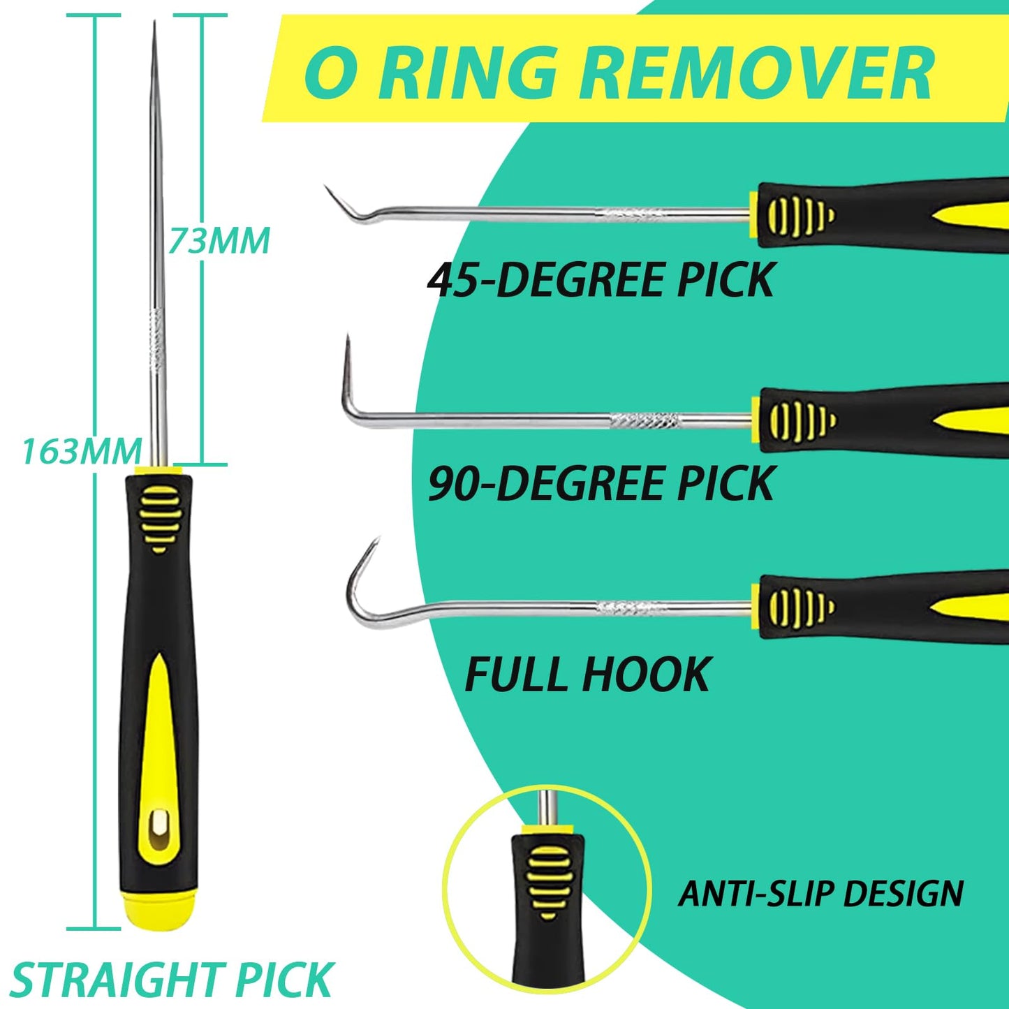 XBVV 382 PCS 30 Size SAE FKM Viton O-Ring Kit for Various Chemical, Aerospace, Cylinder, Hydraulic, Automotive Engines and Plumbing O-Ring Repair with 4-Piece Pick Set and Resist Oil and Heat