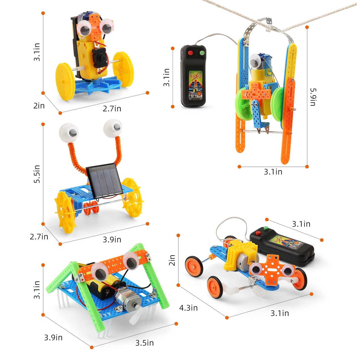 Robotics Kit STEM Toys for Kids 6-8 8-10, Crafts for Kids Science Experiment Kit 6-8, Birthday Gifts for 6 7 8 9 10 Year Old Boys Girls, Robot Building Toys for 6+ 6-12