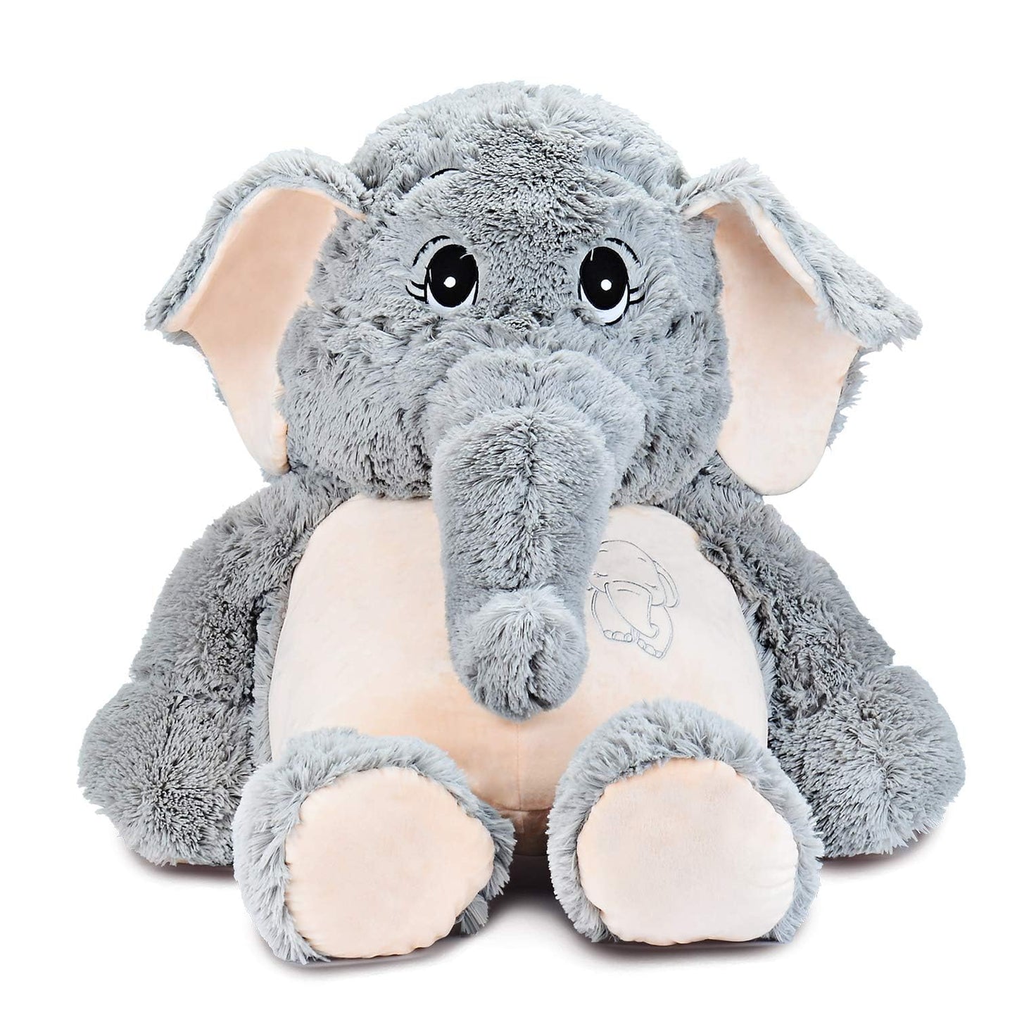 IKASA Giant Elephant Stuffed Animal Plush Toys Gifts Gray (Gray, 39 inches)