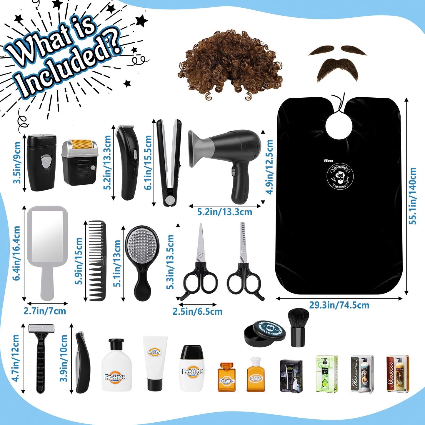 deAO Barber Shop Pretend Play Toy STS-B5. HS6666 Toy