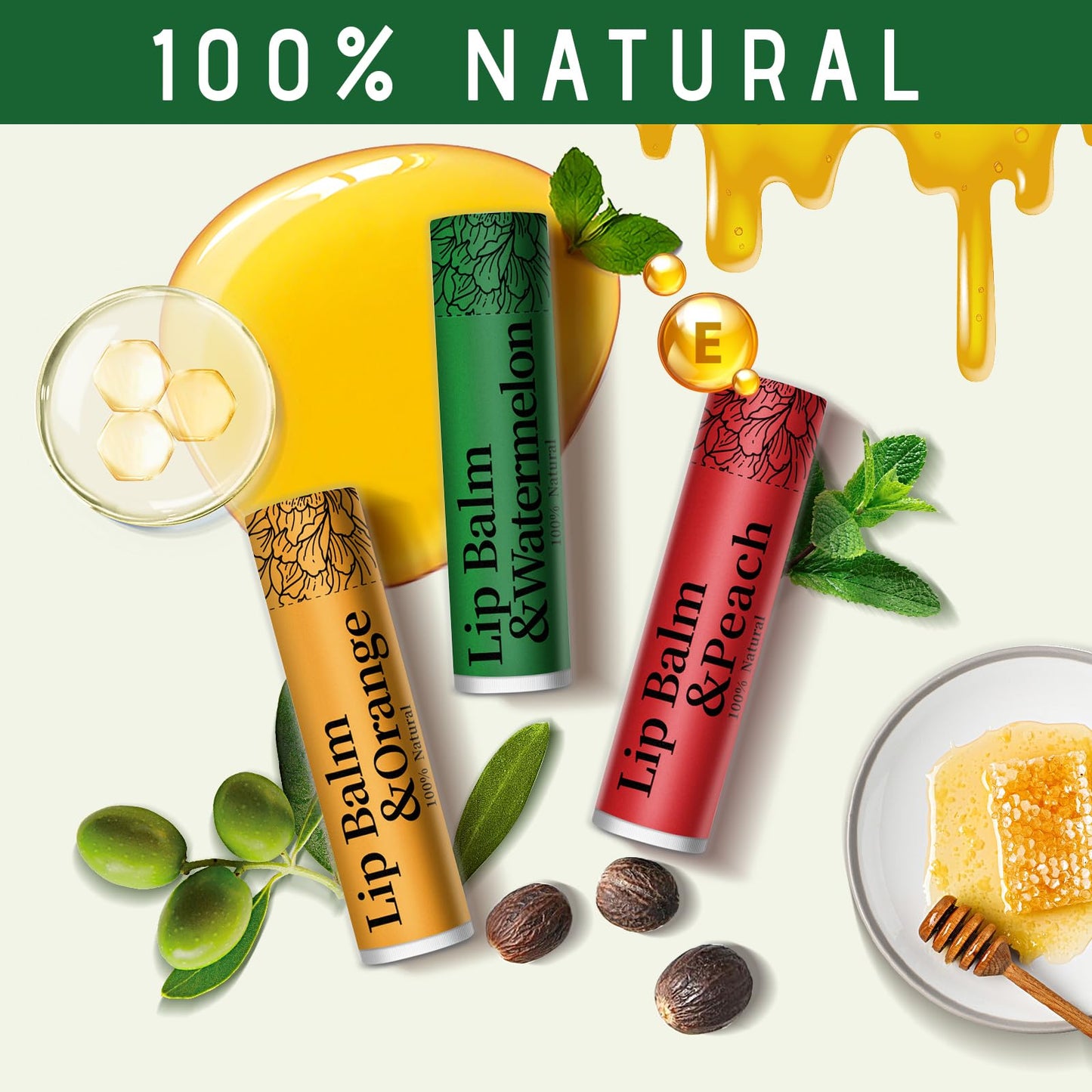 RBUGR 320 Pcs Lip Balm Bulk, 12 Flavored Pack of Lip Balms Natural Lip Balm Pack, Moisturising Organic Lip Balm Set for Cracked Lips, Bulk Gifts Stocking Stuffers Party Favors(4.2g/0.15oz)