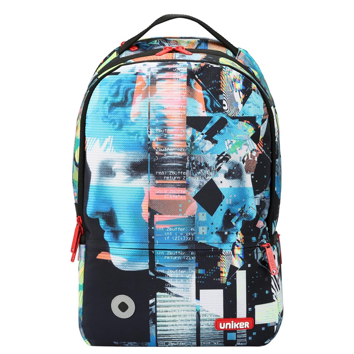 UNIKER Graffiti Backpack, Designer Laptop Backpack for 15.6 Inch Work,Water Resistant Backpack Computer Bag,PixelPack‌
