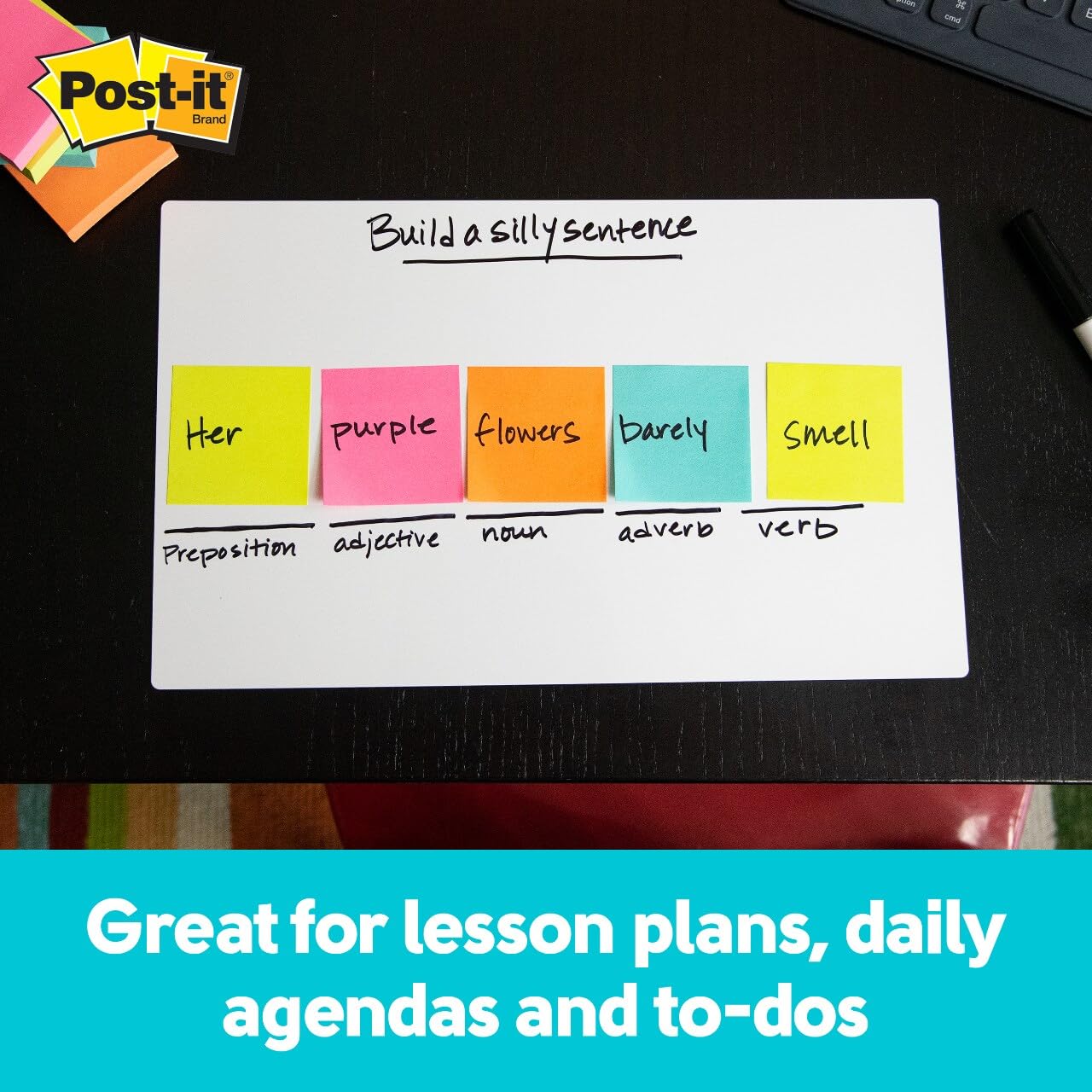 Post-it Dry Erase Sheets, 7 in x 11.3 in, 30 Sheets, Sticks Securely and Removes Cleanly (DEFSHEETS-30PK)