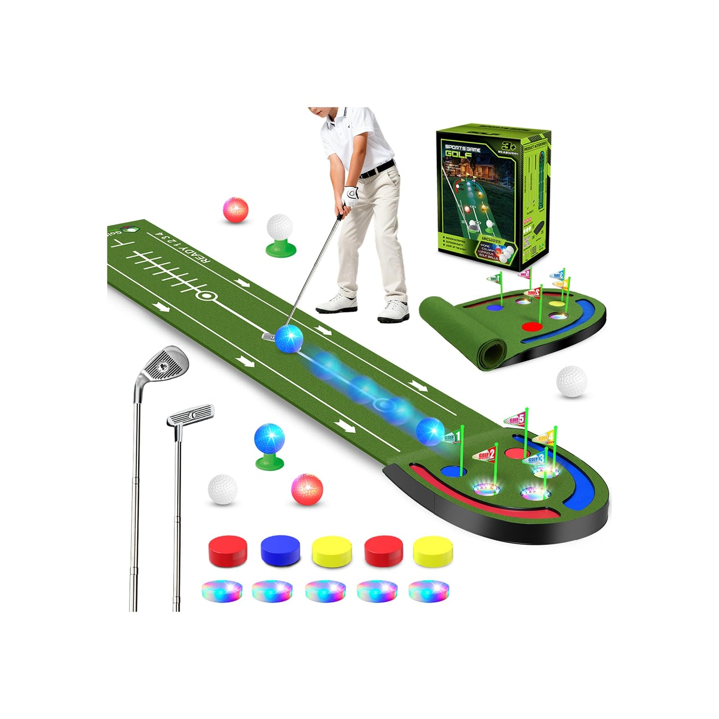 VATOS Golf Putting Mats Practice Indoor