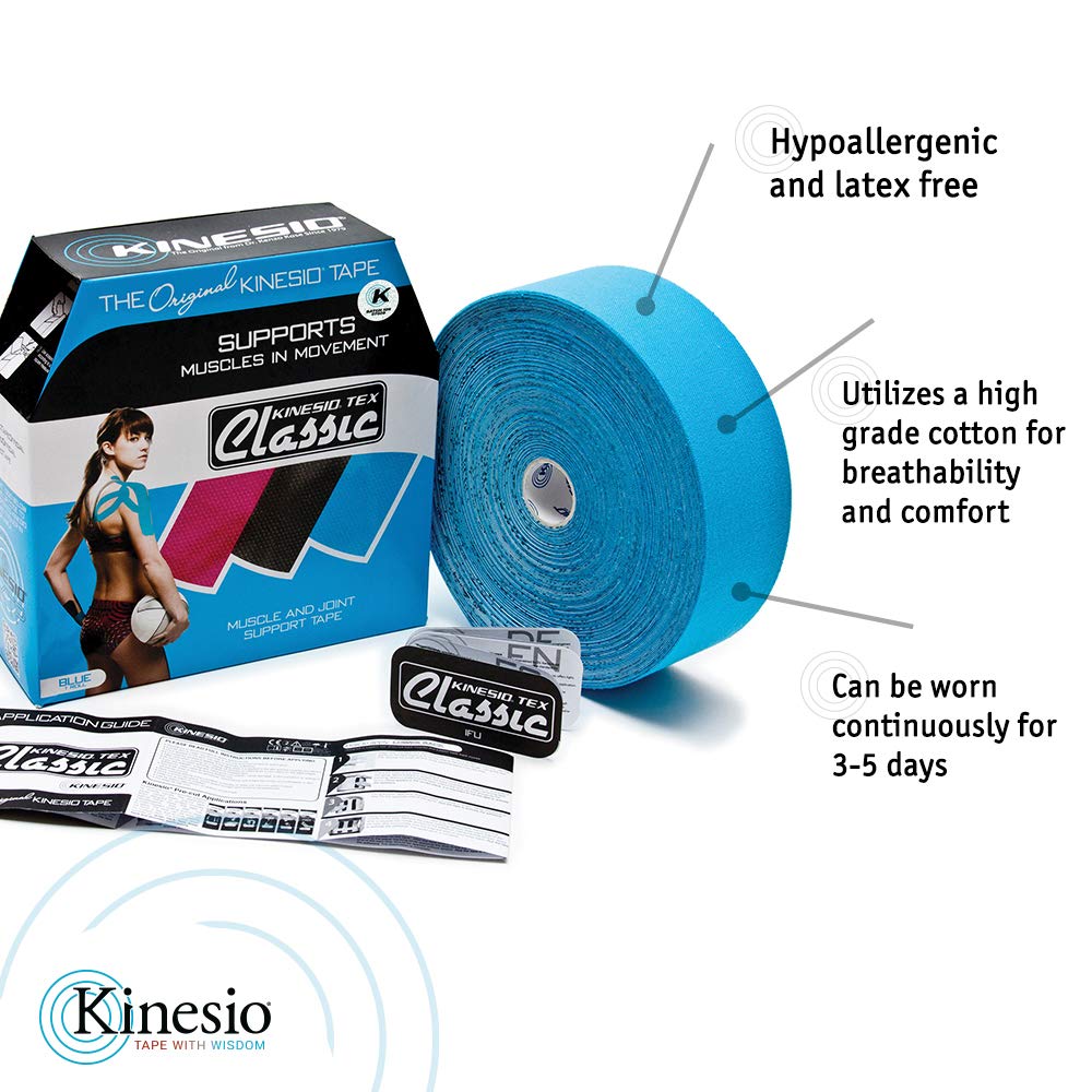 Kinesio Taping - Elastic Therapeutic Athletic Tape Tex Classic - Bulk Roll - Red – 2 in. x 103 ft