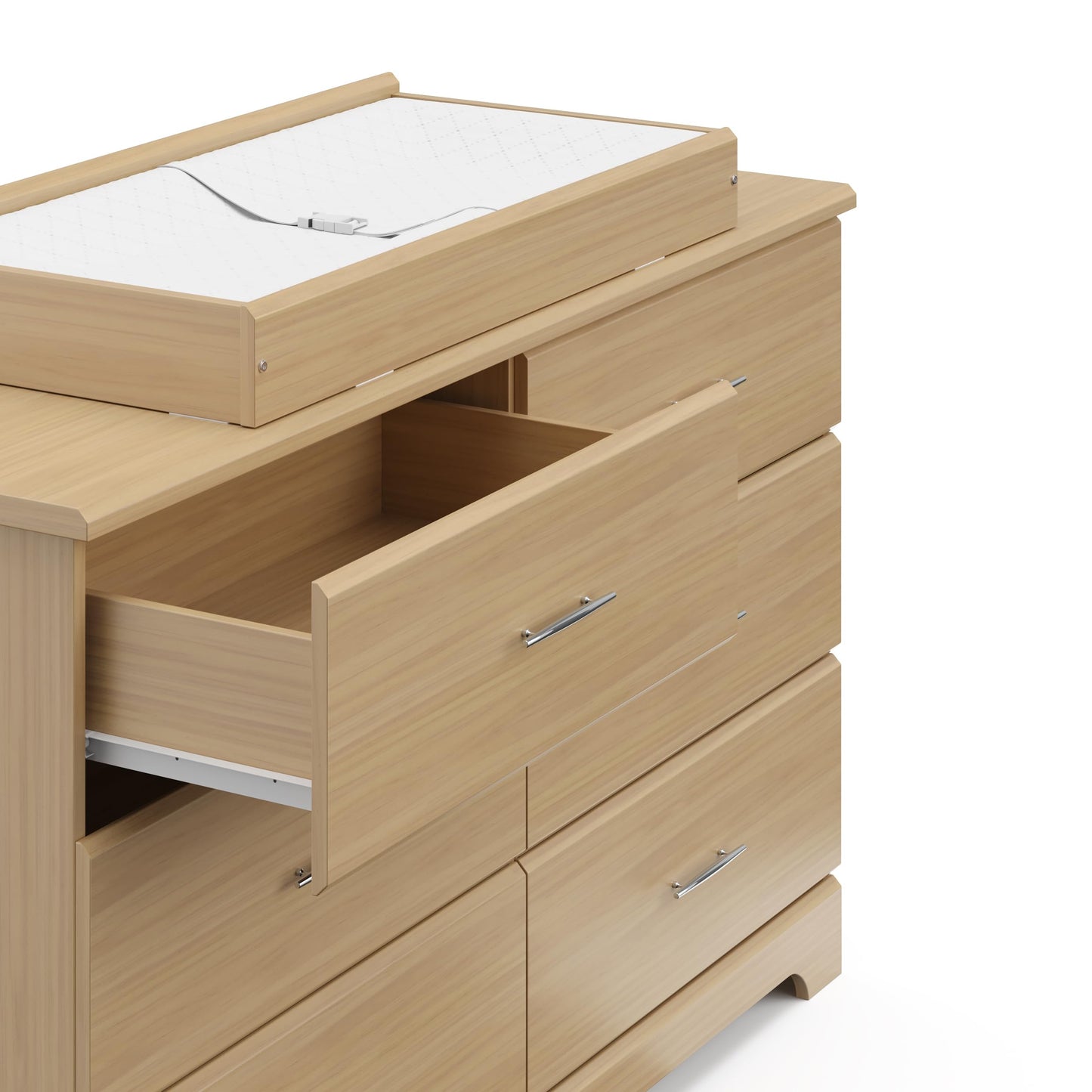 Storkcraft Nest Changing Table Topper (Driftwood) - GREENGUARD Gold Certified, Designed to Fit Storkcraft Nest Changing Pad, Designed to Fit Alpine, Brookside, Crescent 6 Drawer Dressers