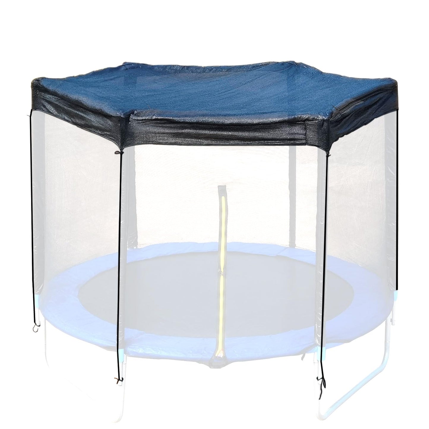 XATAMIO Trampoline Cover,Trampoline Shade Cover for 8ft-14ft Straight Pole Round Trampoline Outdoor Sun Protection Block Leaves,Only Trampoline Top Cover (14FT 6 poles)