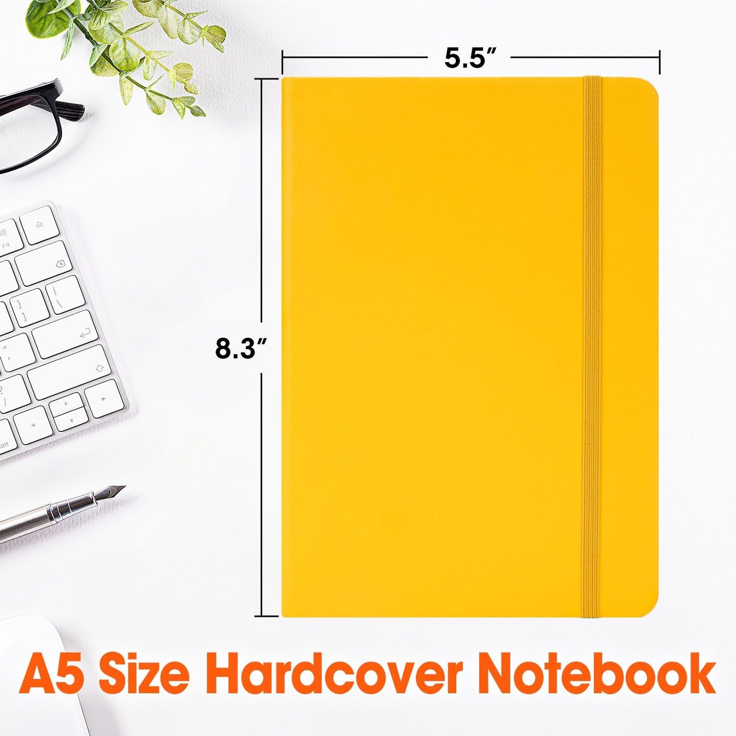 BGUP 24 Pack Lined Journal Notebook for Work, 200 Pages, Medium 5.5" x 8.3", A5 College Ruled Notebook, 6 Colors, Hardcover Journaling Notebooks for Writing, Note Taking