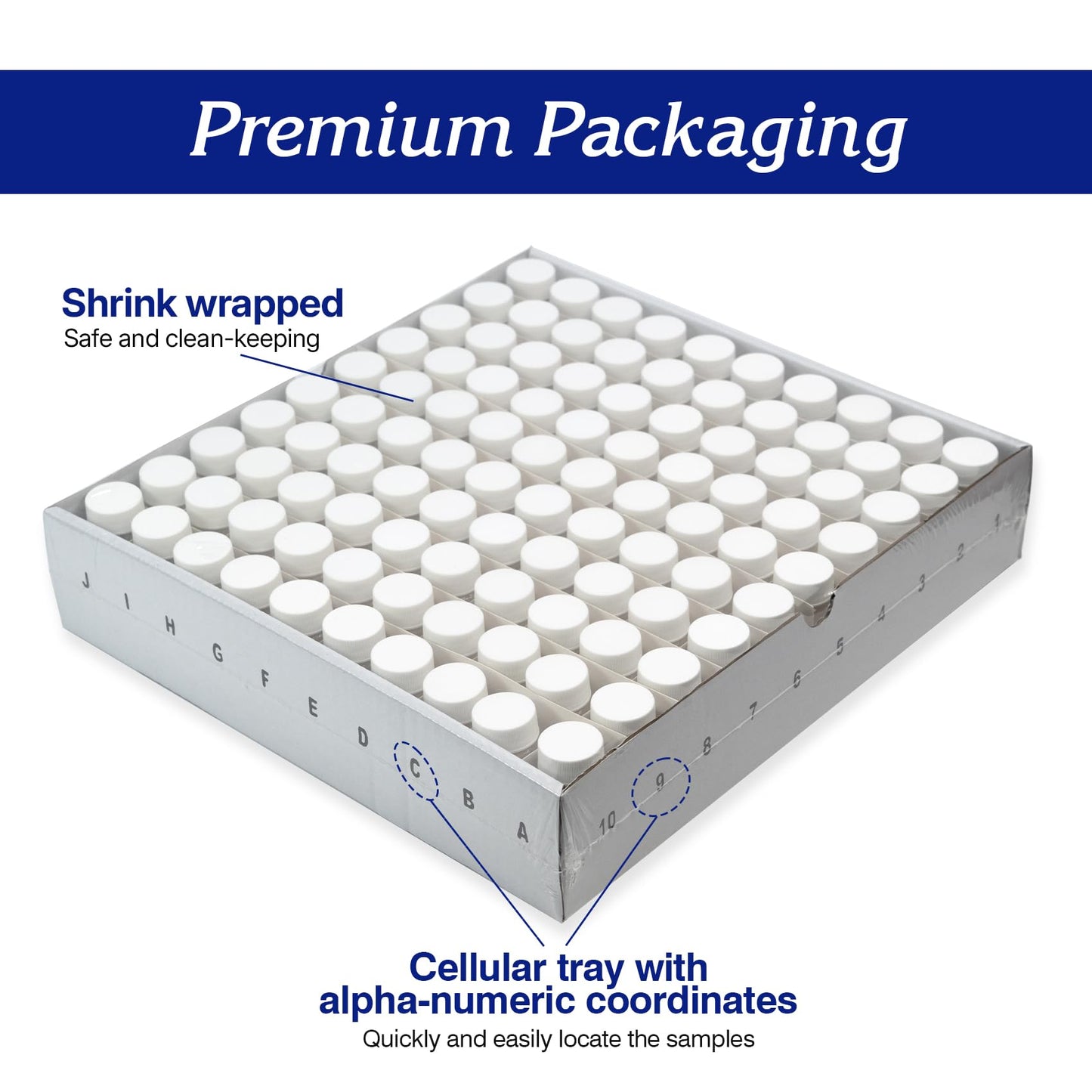 ALWSCI 20 ml Scintillation Vials Liquid Borosilicate Glass Sample Scintillation Counting Vials, 22-400 White Screw Cap, Silver Aluminum Foil PE Liner, Pack of 100