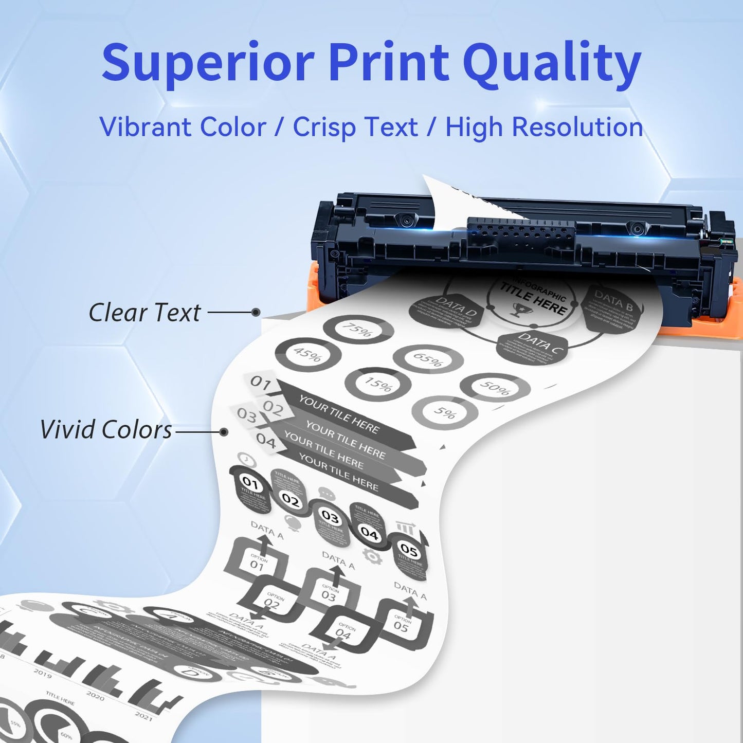 414A Black Toner Cartridge 2 Pack (with Chip) Compatible Replacement for HP 414A 414X for Color Laserjet Pro MFP M479fdw M479fdn M479dw Pro M454dw M454dn M479 M454 Printer Ink W2020A W2020X High Yield