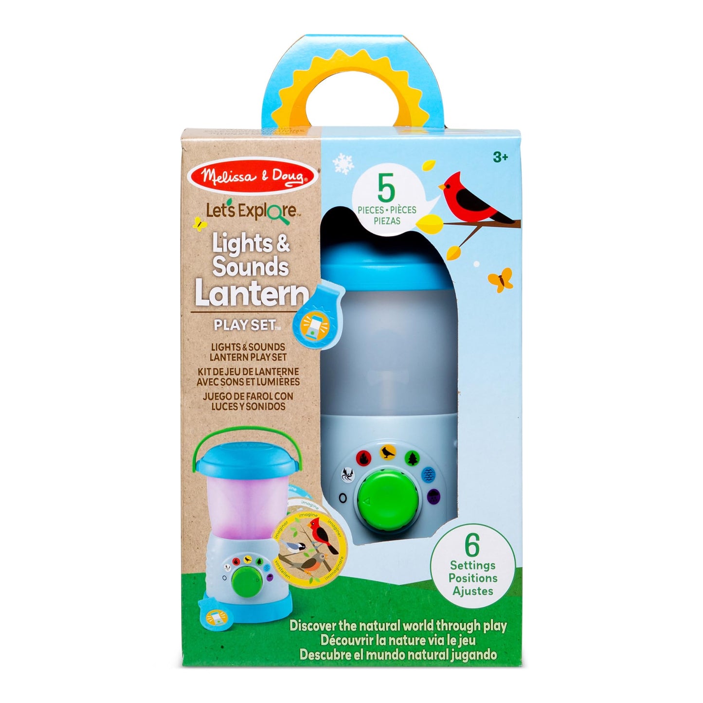 Melissa & Doug Let’s Explore™ Light & Sound Camping Lantern Play SetToddler Flashlight, Toy Lanterns for Toddlers and Kids 3+
