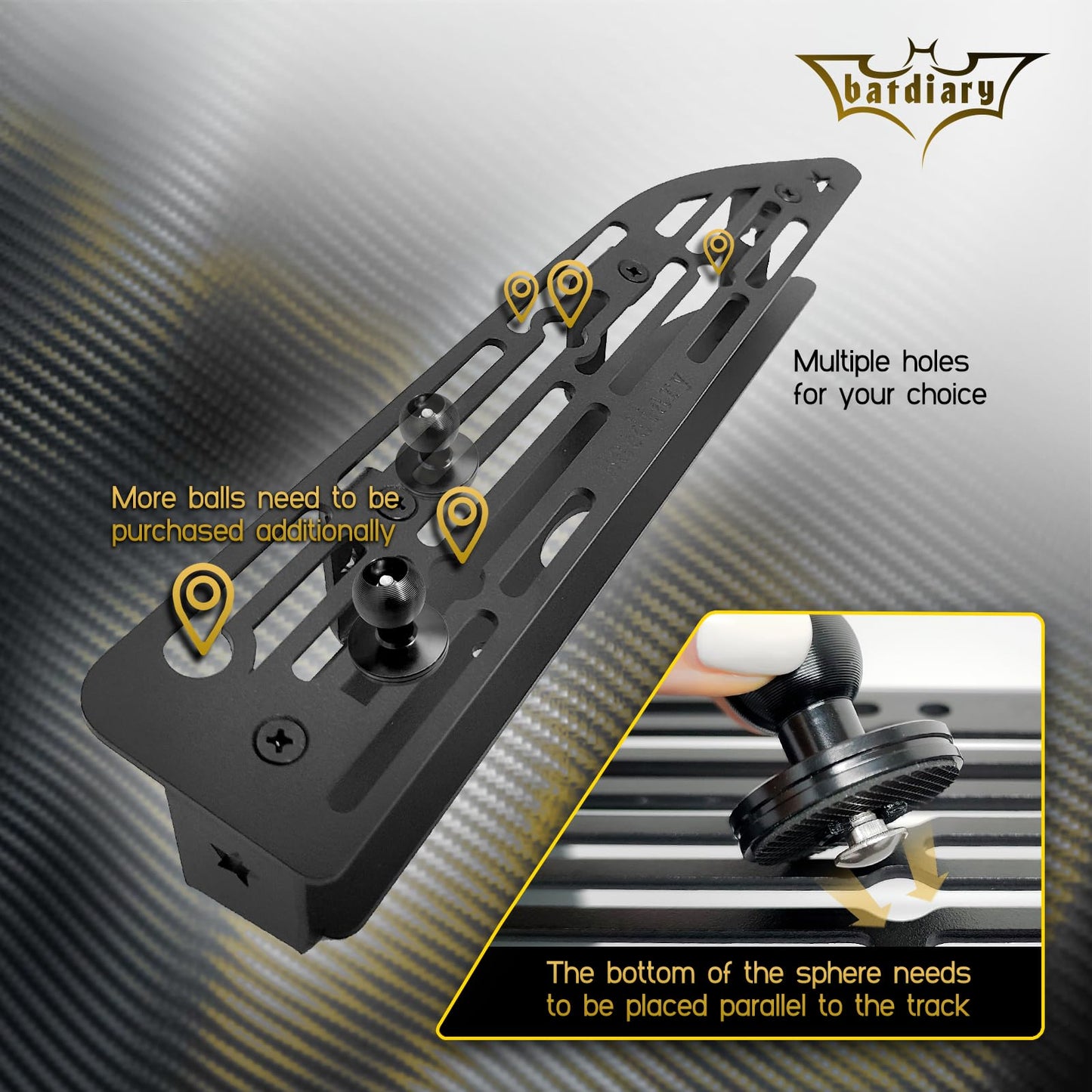 Batdiary 2024 2025 Silverado 1500 Magnetic Phone Mount Compatible with 2022 2023 2024 2025 Chevy Silverado GMC Sierra Accessories Metal Cell Phone Holder Dash Platform Mount(No-Drill Installation)