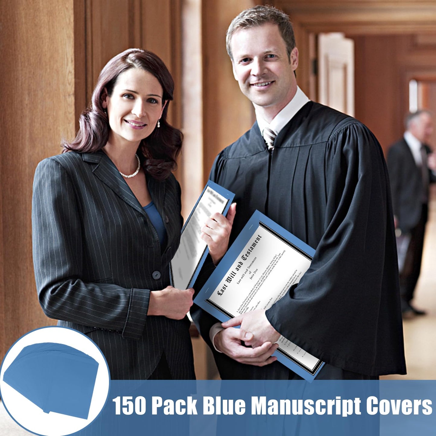 150 Pack Manuscript Covers Manuscript Paper Letter Size Will Cover Top Bound Business Report Covers Legal Document Cover Book Cover for Judges and Other Practitioners