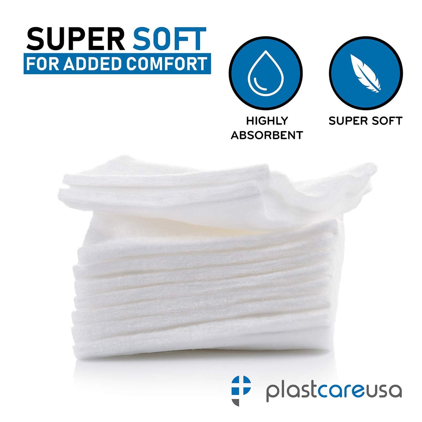 2000 Count 4x4 Gauze Pads - Soft 4-Ply Non Woven Gauze Sponges - Non Sterile Dental & Esthetic Wipes - All Purpose Medical Cotton Squares for First Aid, Surgical, Wound Dressing (10 Packs of 200)