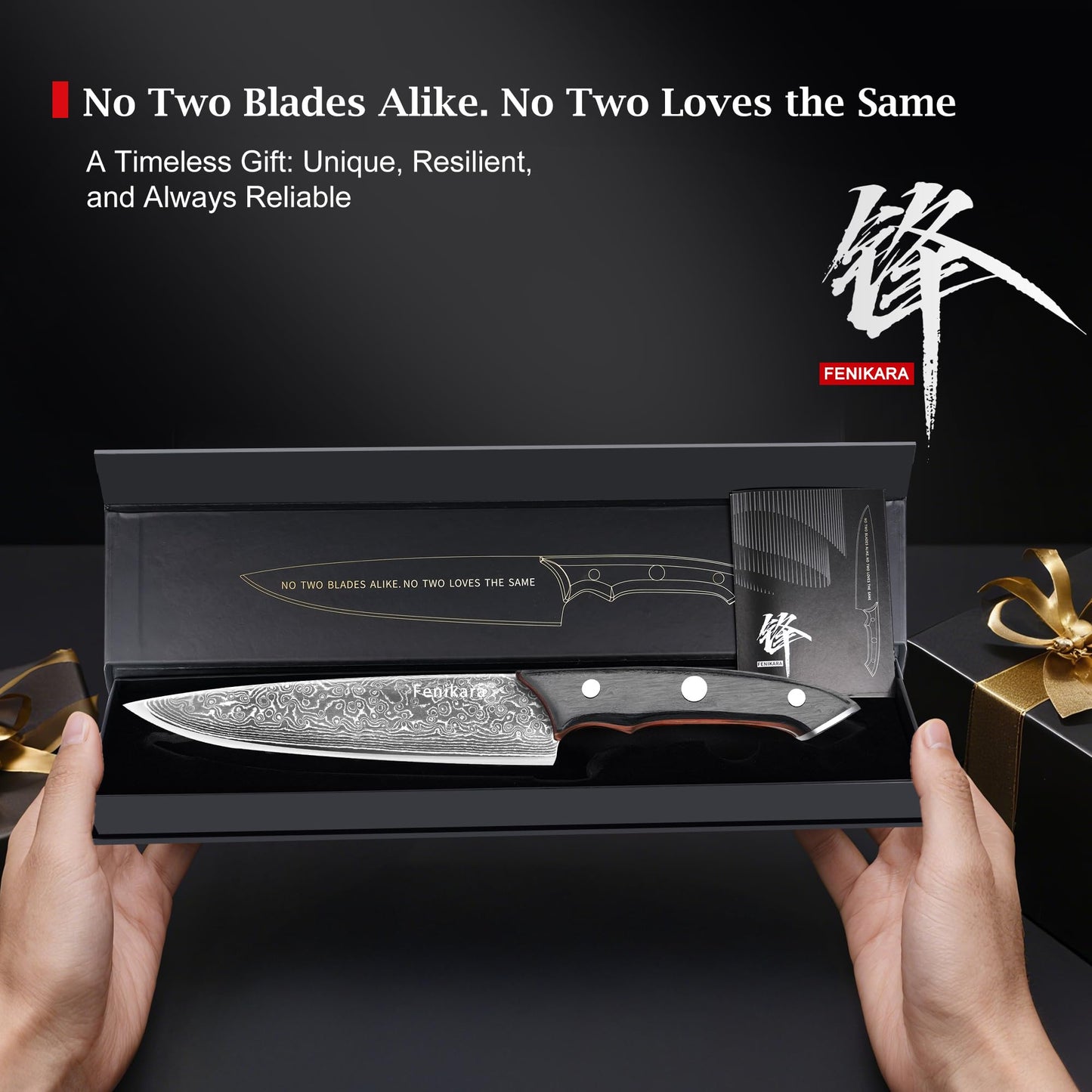 81-Day Crafted 8" Damascus Chef Knife, Anniversary Birthday Gifts for Men Wowen Husband, Hand Forged 67 Layer Kitchen Knife with a Unique Real Damascus Pattern, Papa Dad Gifts from Daughter Wife Son