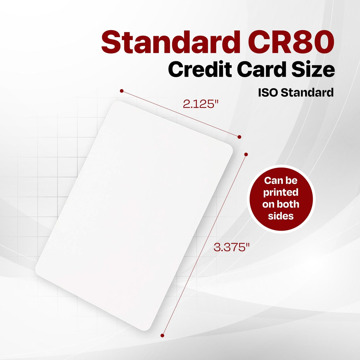 X LINE CR80 30 Mil Graphic Quality 500 Pack PVC Cards