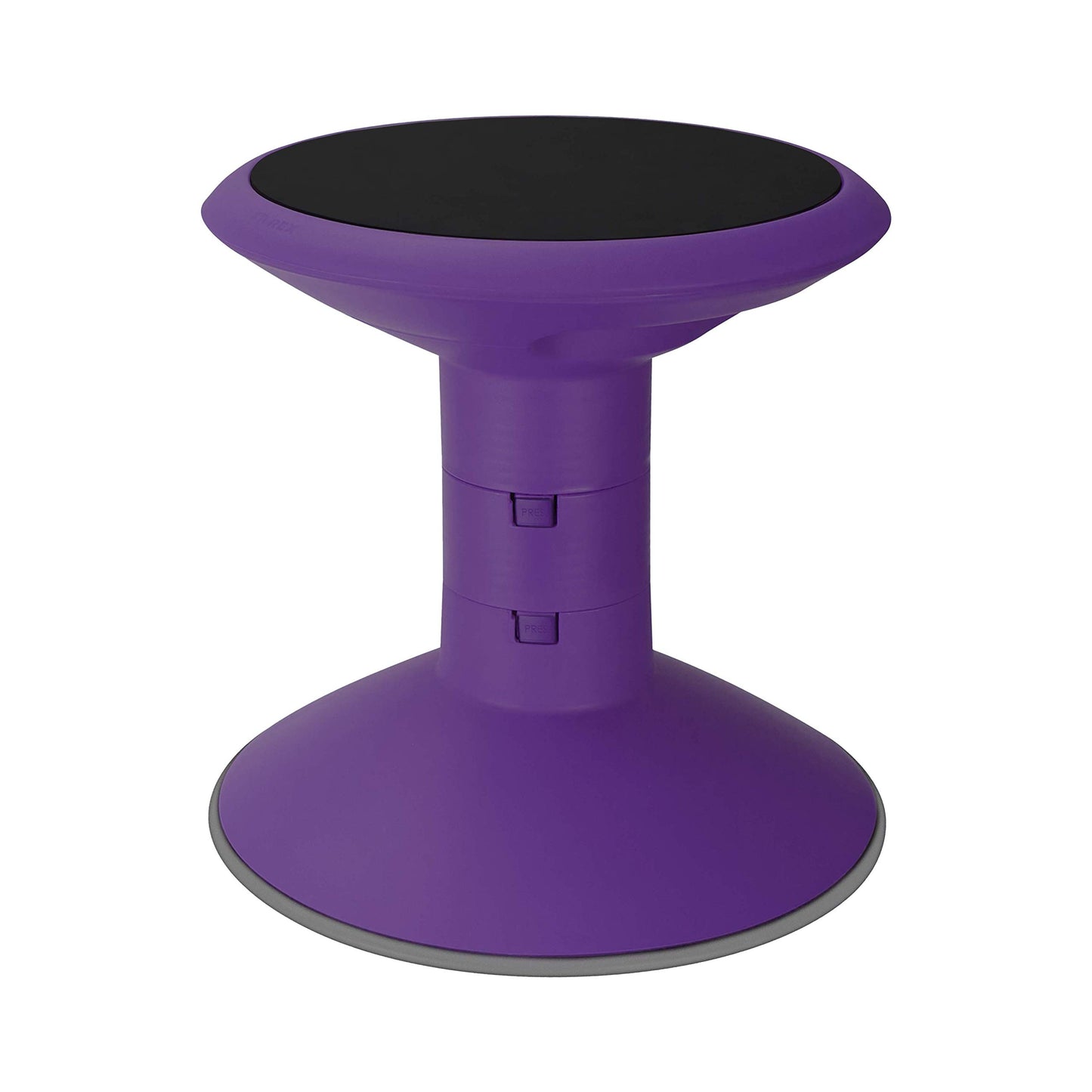 Storex Wiggle Stool – Active Flexible Seating for Classroom and Home Study, Adjustable 12-18 Inch Height, Violet (00307U01C)