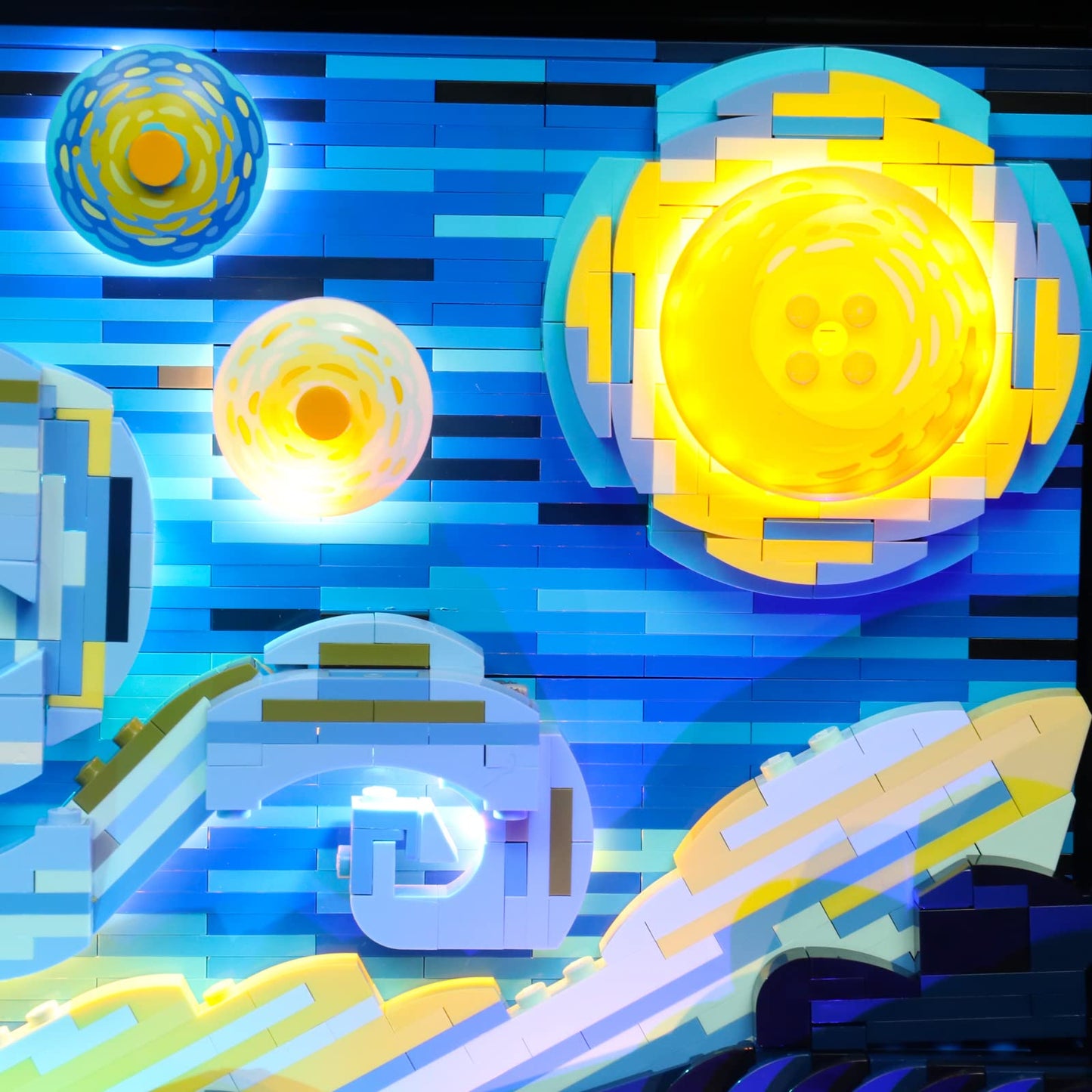 BRICKSHINING - LED lighting compatible with Lego Vincent Van Gogh - The Starry Night 21333, light kit compatible with Lego 21333, which gives light to the model, does not include the model set (RC)