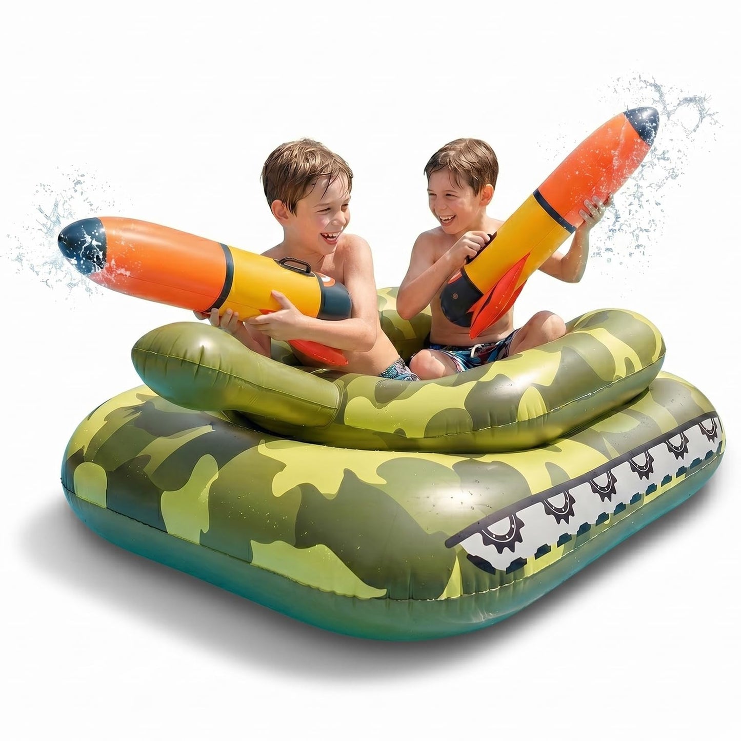VICKEA Inflatable Tank Float for Kids and Adults, Large Water Pool Floats for Swimming Party Fun