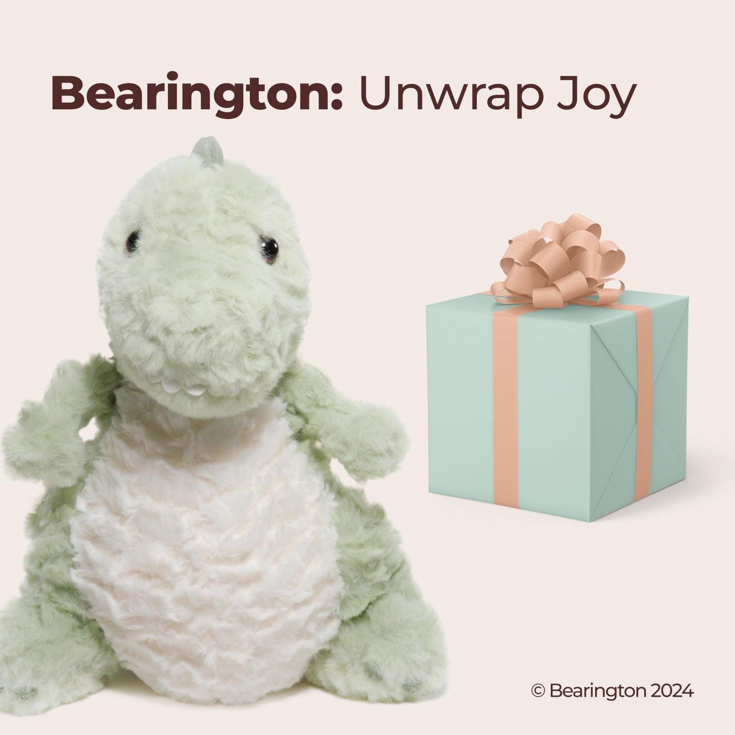 Bearington Rex Plush T-Rex Dinosaur Stuffed Animal, 12 Inch