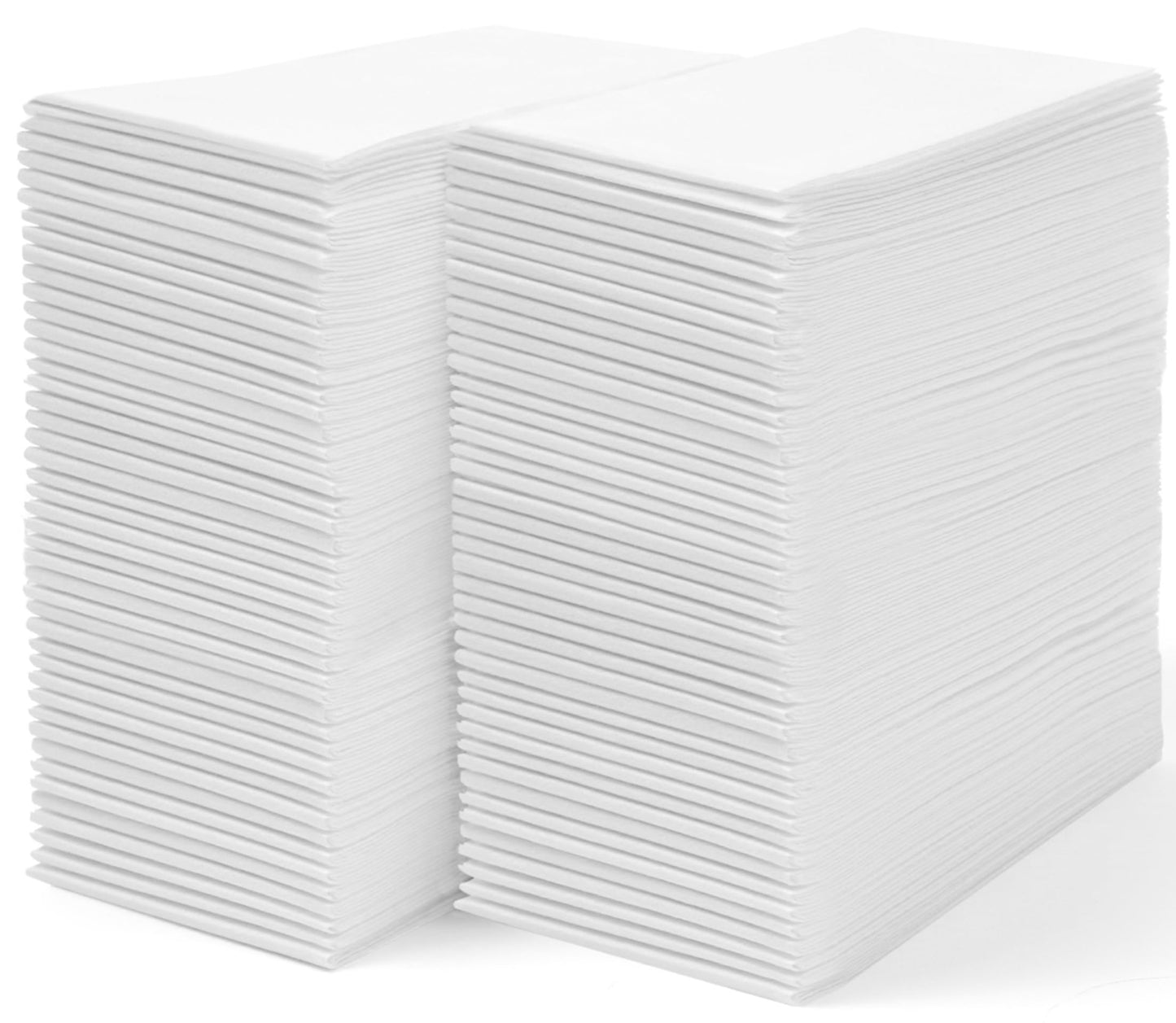 200 Disposable Linen Feel Guest Towels - Paper Hand Towels for Bathroom - Cloth Like White Paper Towel - Cocktail Hand Napkins - Highly Absorbent, Soft Fancy Guest Hand Towels 12" X 17" (Pack Of 200)