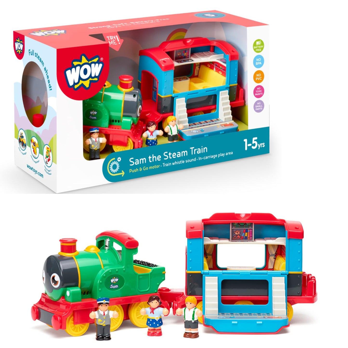 Wow Toys 080003 Sam The Steam Train