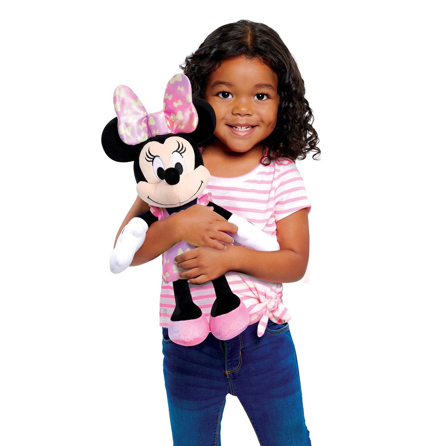 Minnie Fashion Bow Feature Plush, Kids Toys for Ages 3 Up