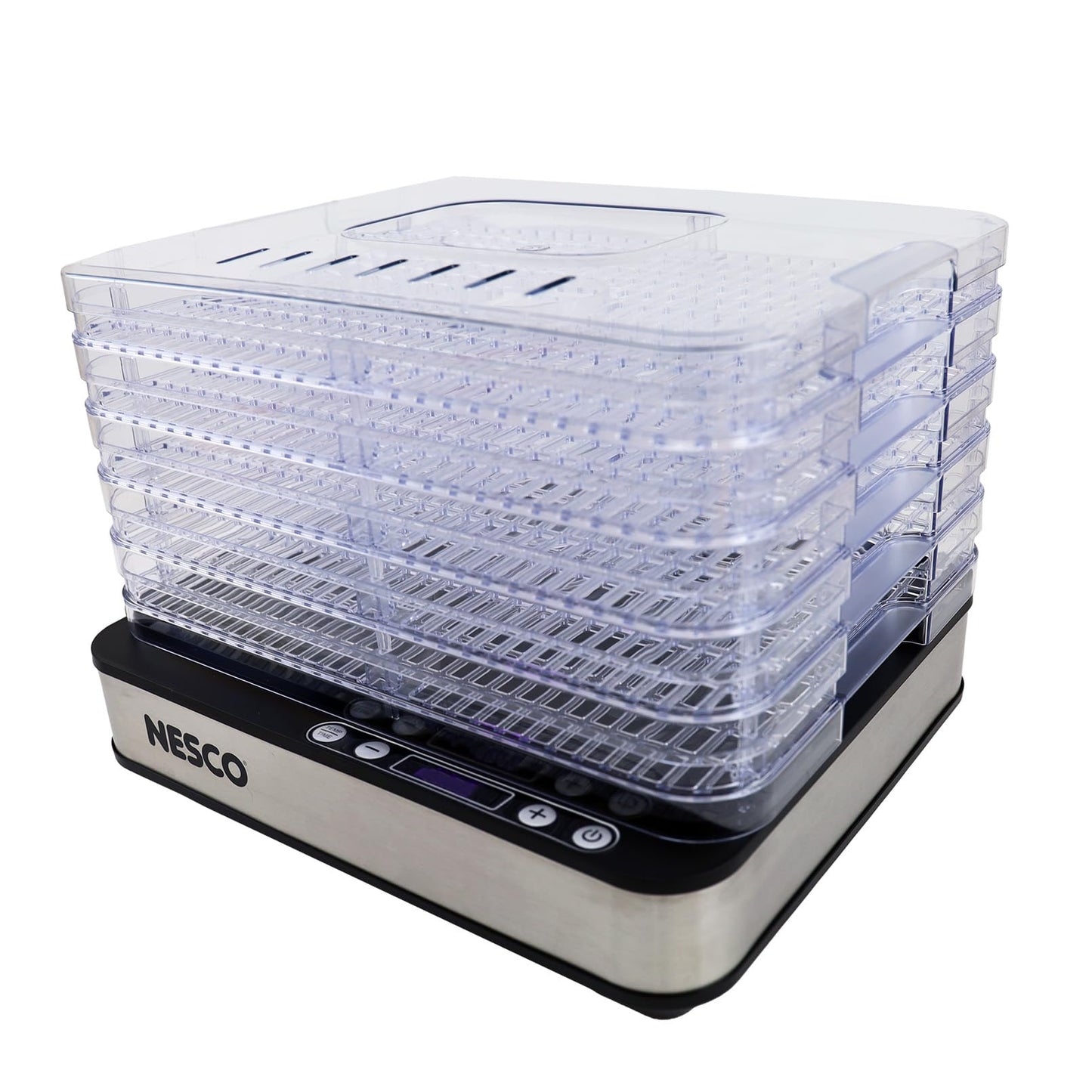 NESCO FD-5TC Snackmaster Food Dehydrator – 5 BPA-Free Trays, Adjustable Temp Control, Compact Design for Jerky, Fruit, Herbs, Pet Treats, 420W