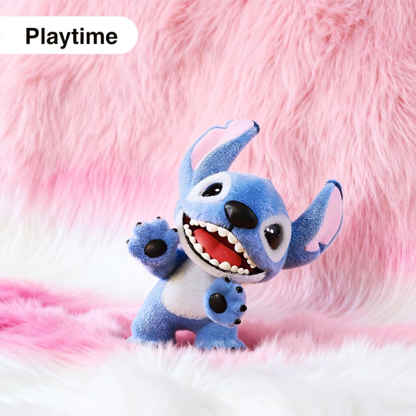 MINISO Disney Lilo & Stitch Flocked Plush Toy Surprise Box Figure Model Stitch Blind Box Toy Collectible Toy Surprise Figures for Room Decorations, Birthday Gifts (Random)