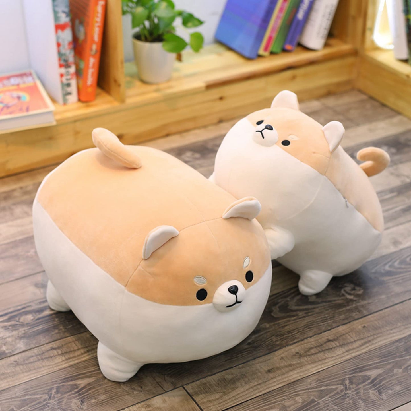 19.6" Fat Dog Plush Pillow Shiba Inu, Cute Corgi Stuffed Animals Plushies Toy Doll Festival