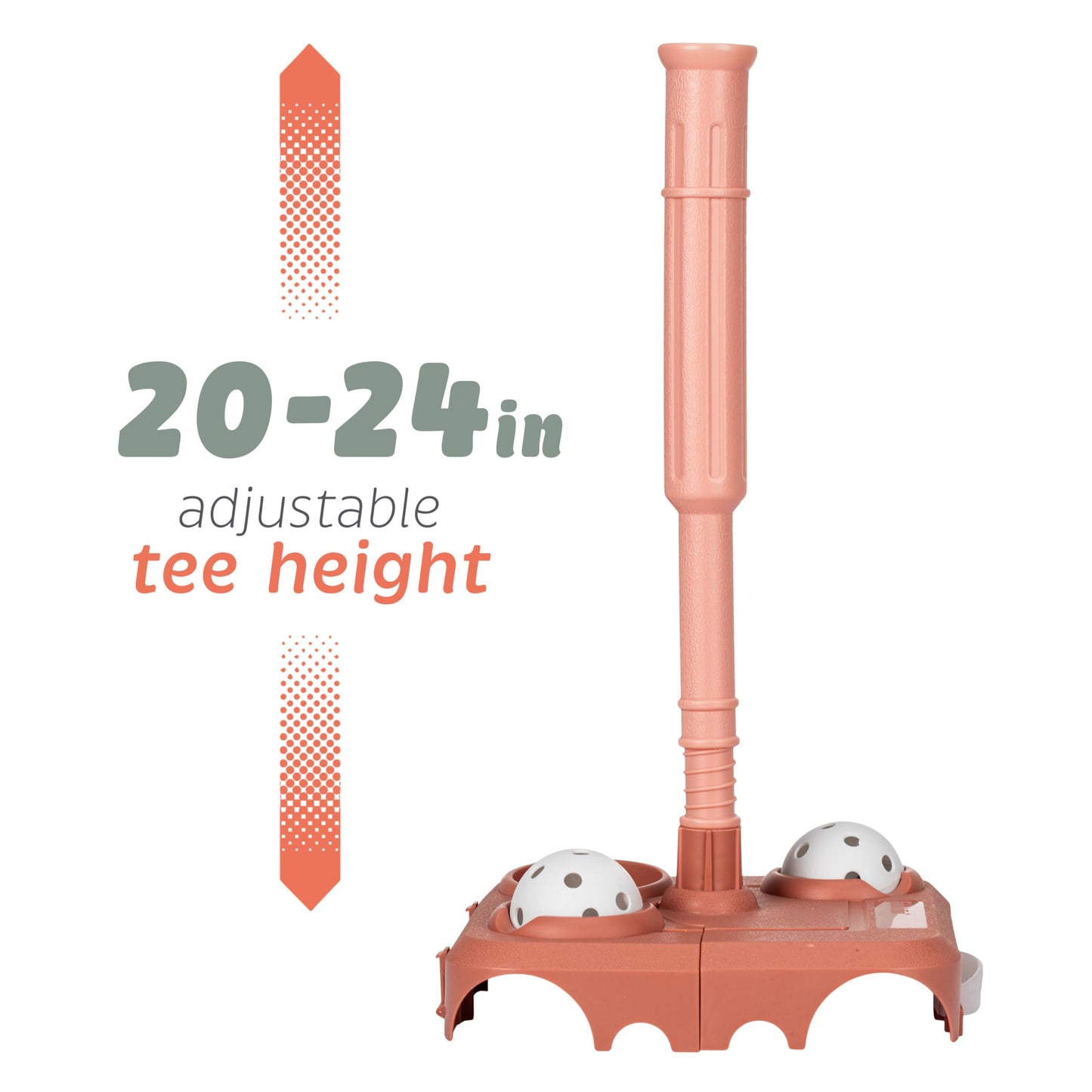 Franklin Sports USASB Kids Baseball Batting Tee Set - Jumbo Plastic Baseball Bat, Ball + Tee - Adjustable + Portable Tee for Youth + Toddlers - Fold Away Tee